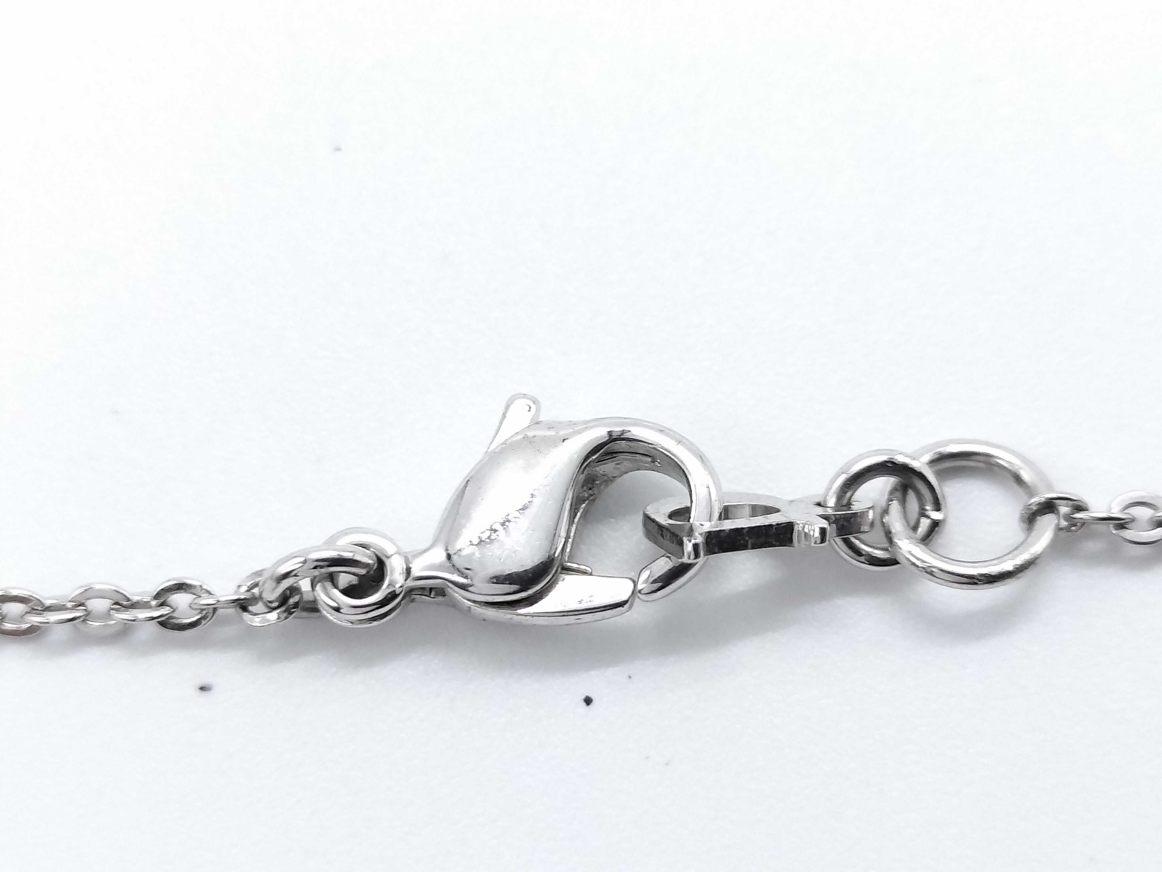 Silver & Pink Bear Motif Necklace — view 5