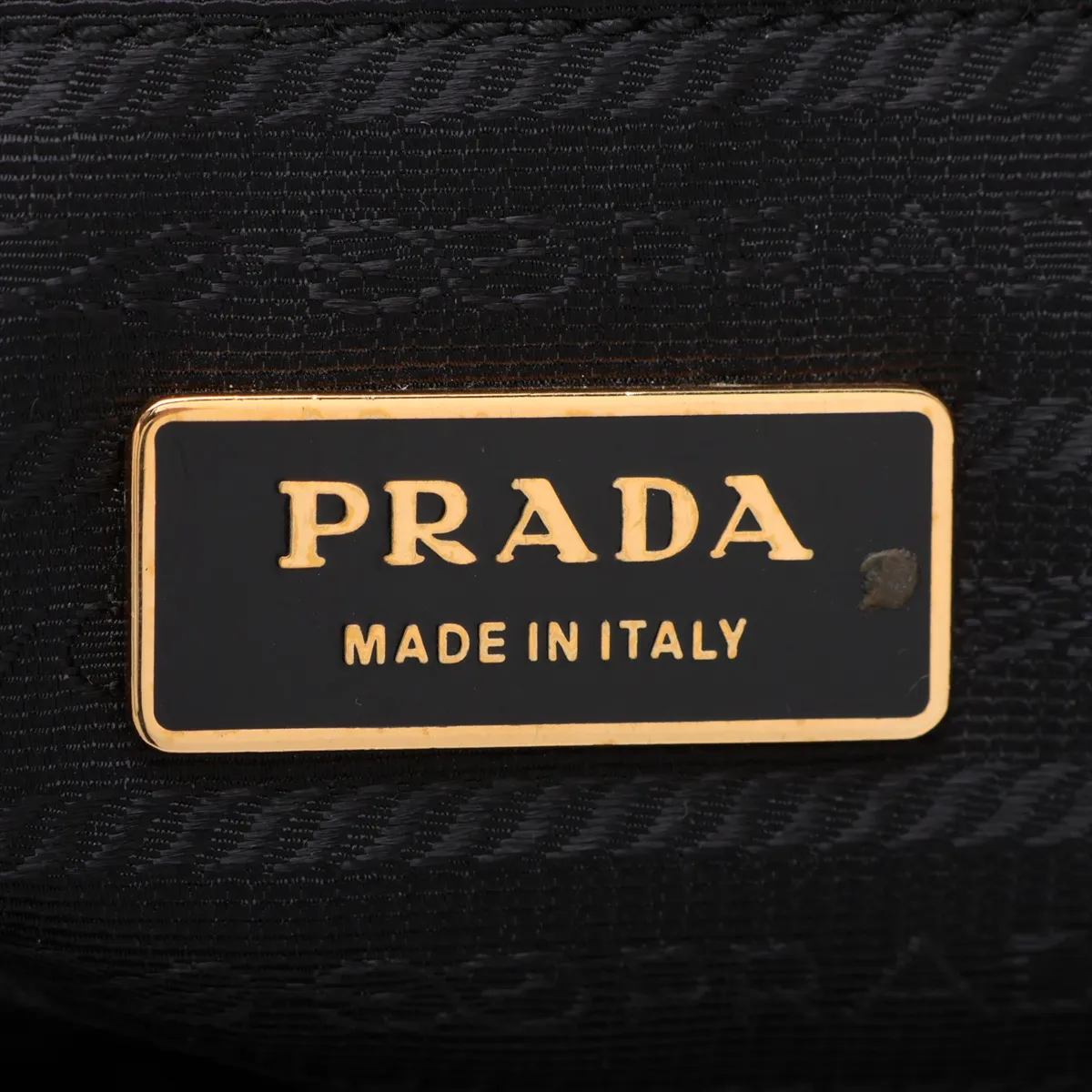 Nappa Gaufre Leather Handbag, Black — view 9