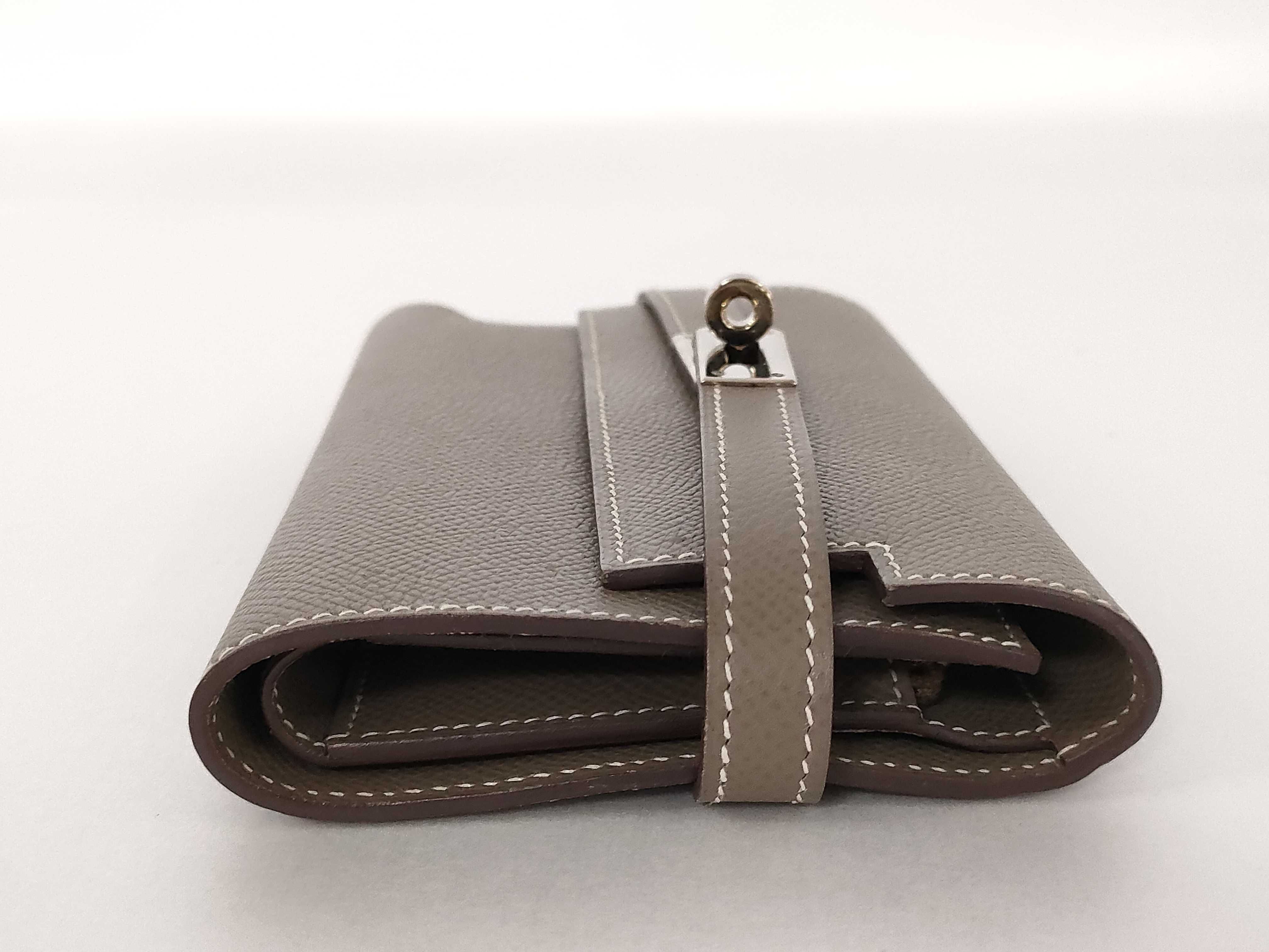 Kelly Wallet Medium Etoupe Veau Epsom Leather L Stamp Wallet — view 4