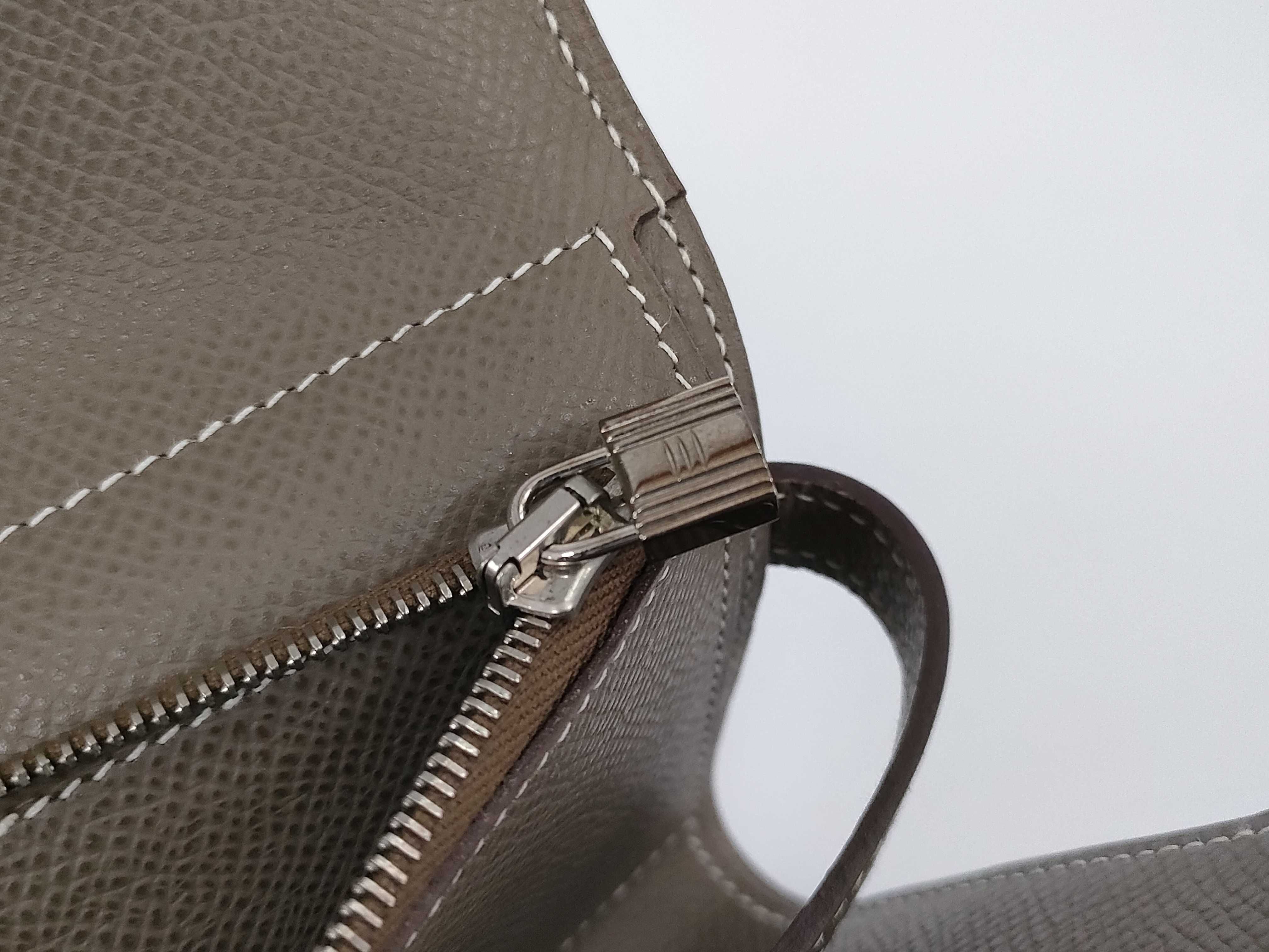 Kelly Wallet Medium Etoupe Veau Epsom Leather L Stamp Wallet — view 10