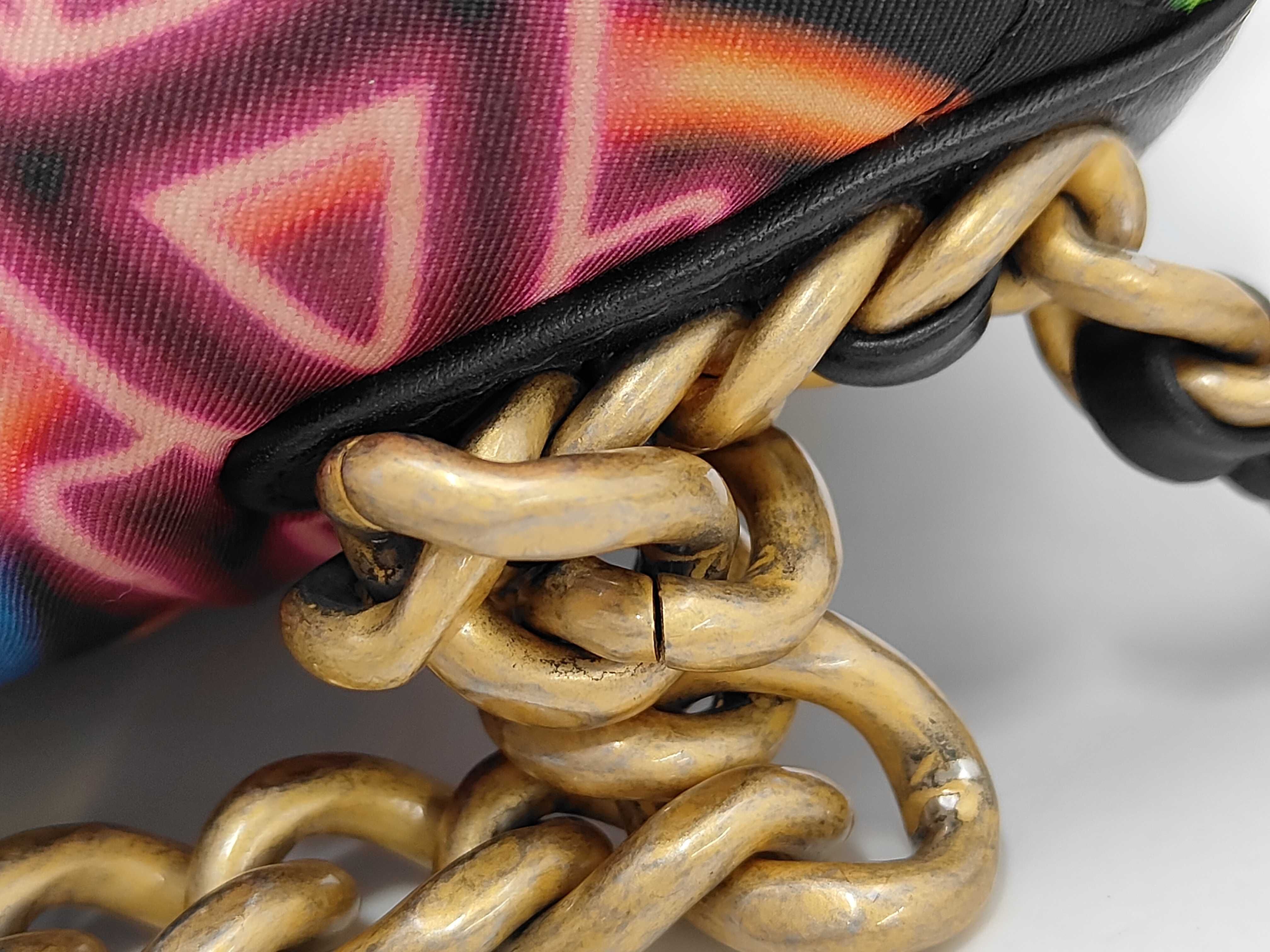 19 Neon Multicolor Gold Hardware Chain Shoulder Bag, Serial Number , AS1161 Shoulder Bag — view 7