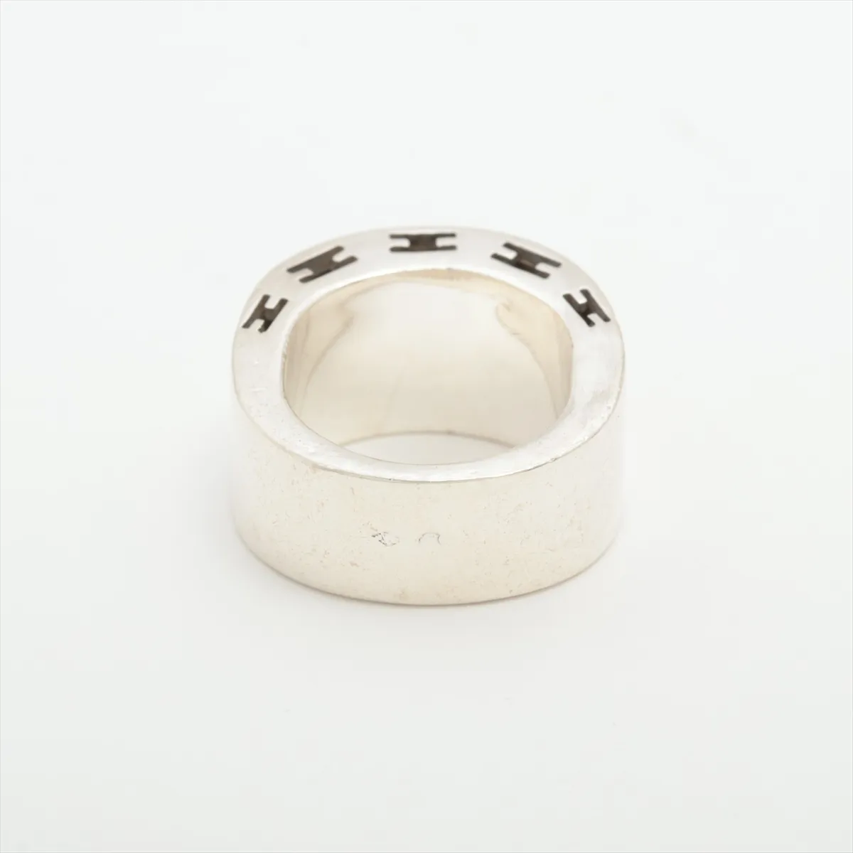 Curarte Ring 50 Leather x 925 11.1g Silver Brushes — view 2