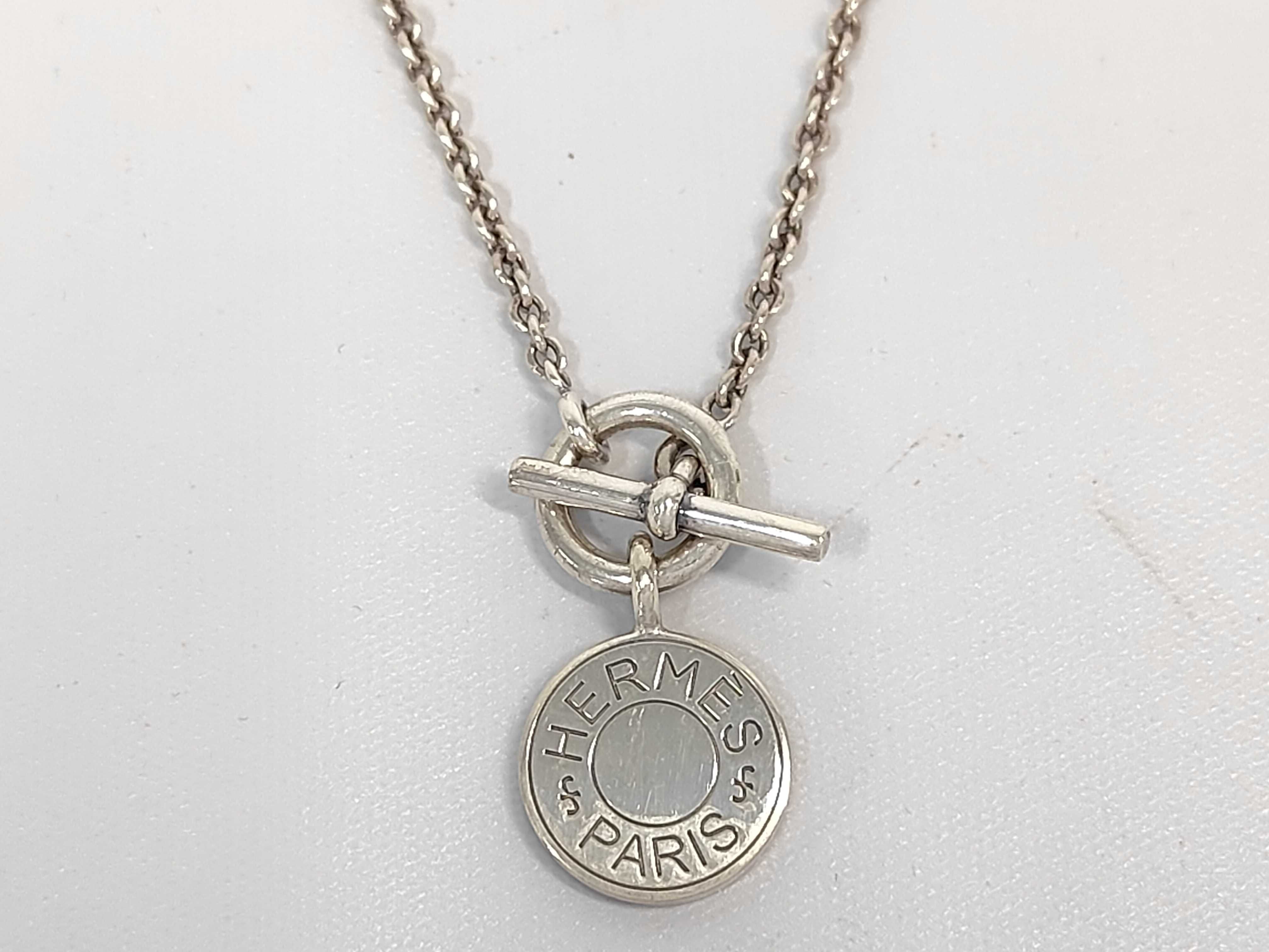 Amulette Sellier Silver Necklace SILVER925 Hermes Necklace