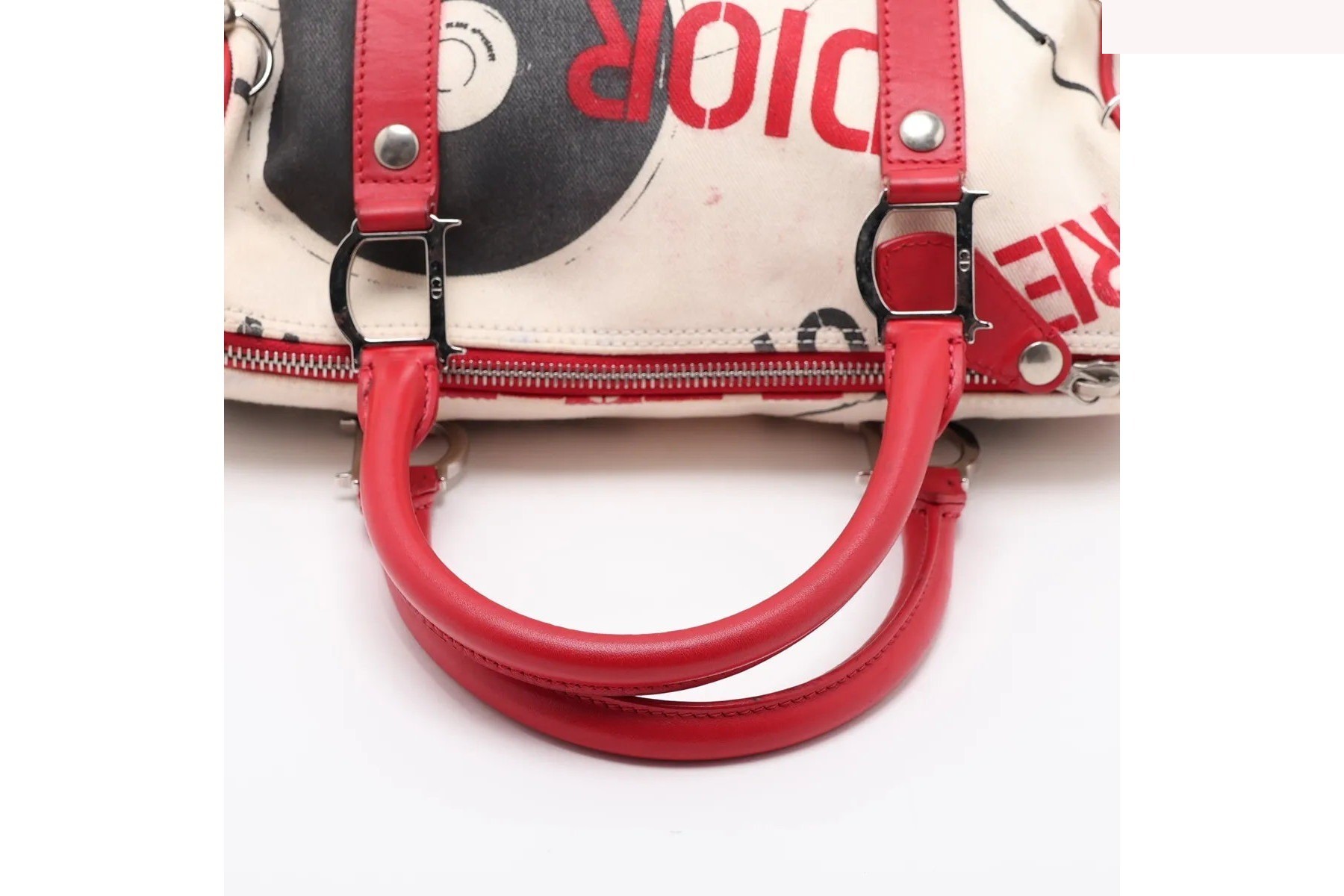 Hardcore Popline Mini Boston Leather Handbag — view 5