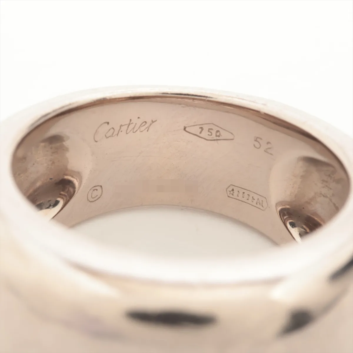 Nouvelle Vague Ring, 750 (WG), 12.9g, Size 52, SS1423. Features: dents, metal — view 3