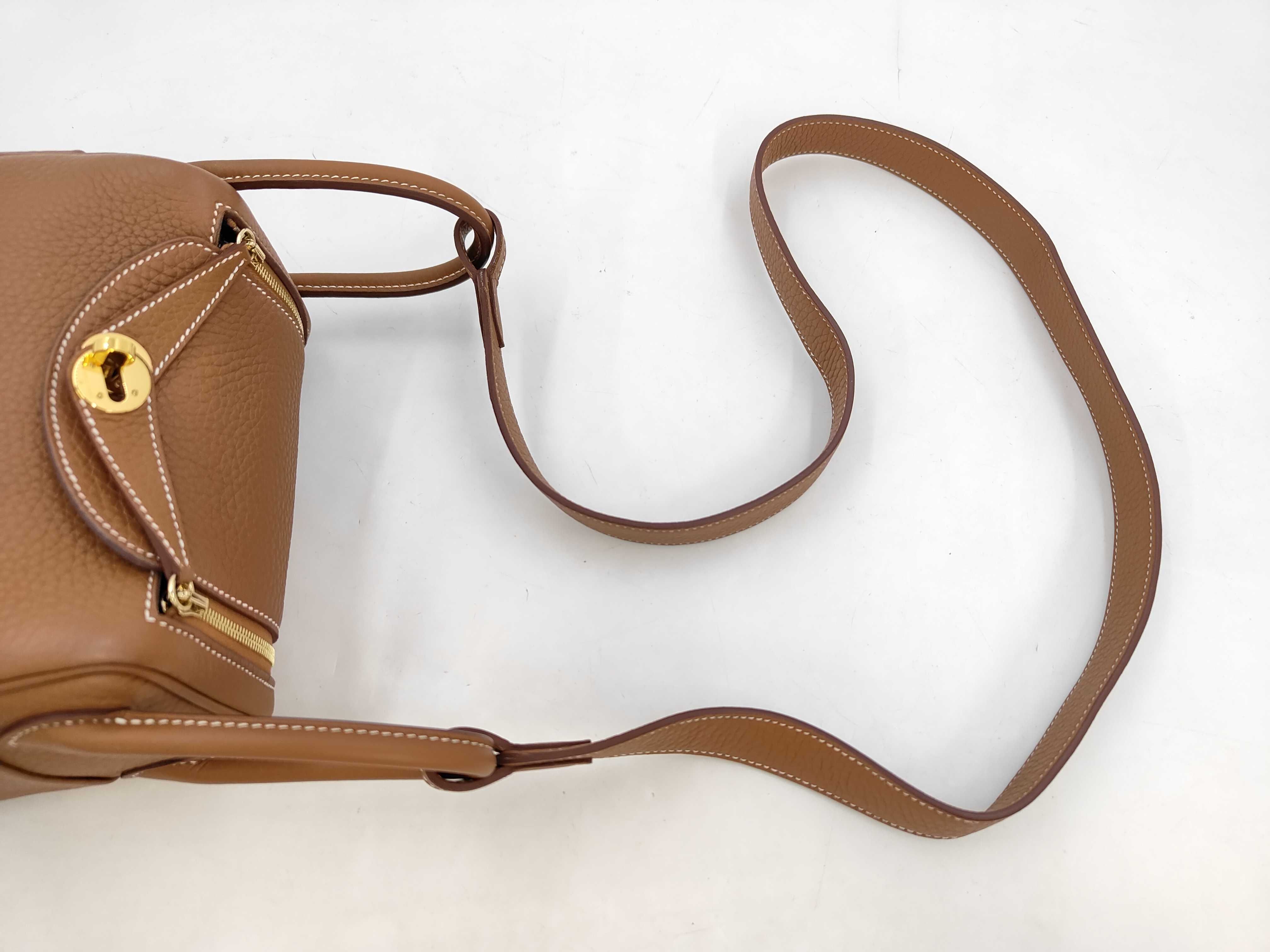 Lindy Mini G stamp Taurillon leather gold hardware handbag — view 5