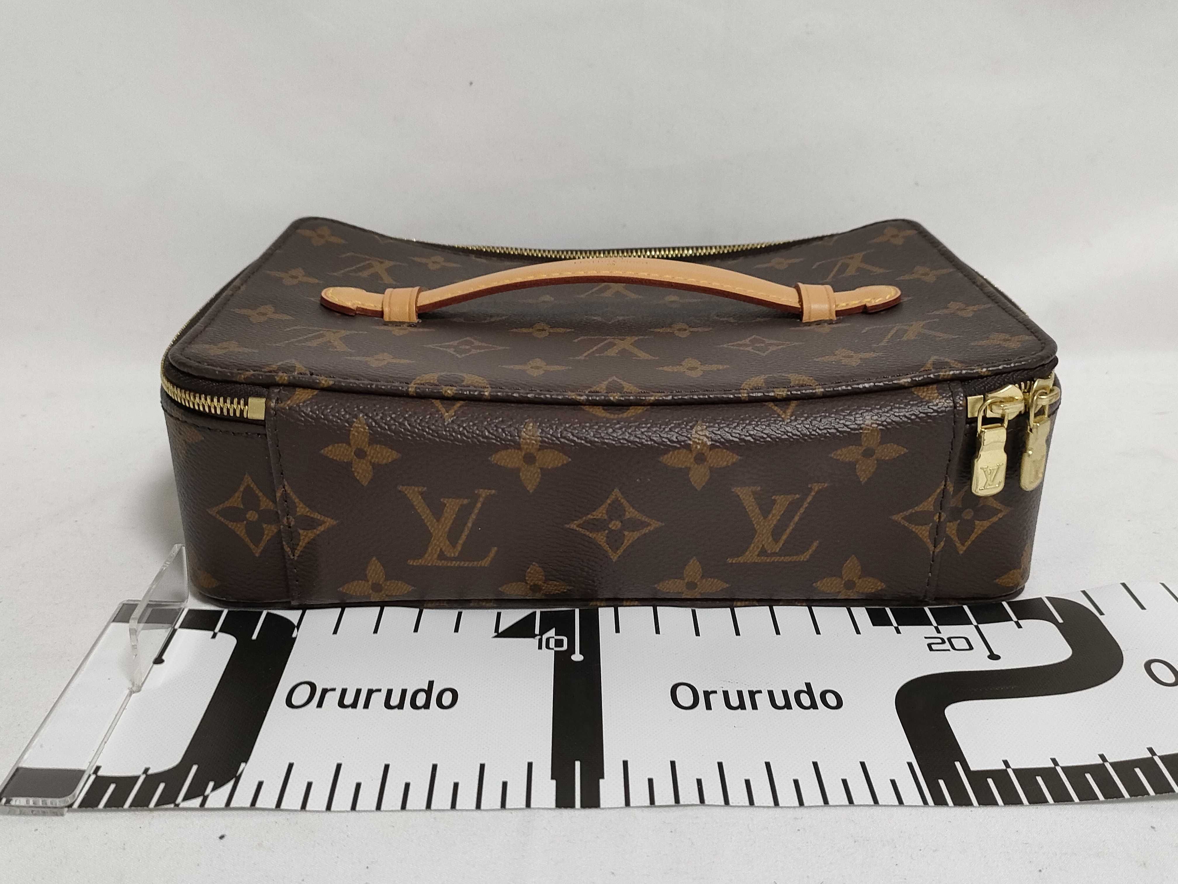 Monogram DU- Monogram Nice Toiletry Pouch PM M43449 Brown Serial Unknown Vanity Bag — view 2