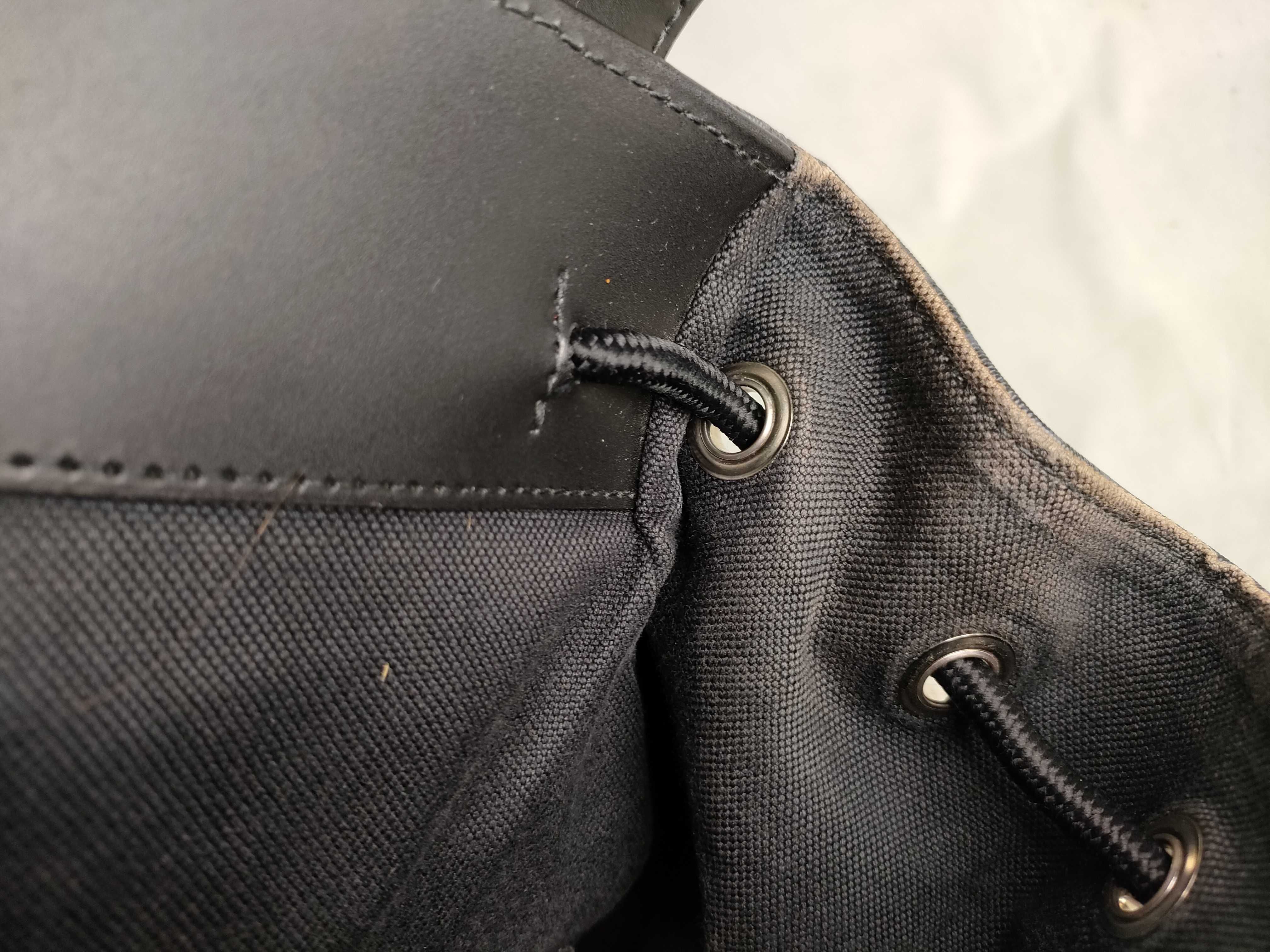 GG Supreme VN - GG Supreme PVC x Leather Backpack/Rucksack Black 495563 — view 9
