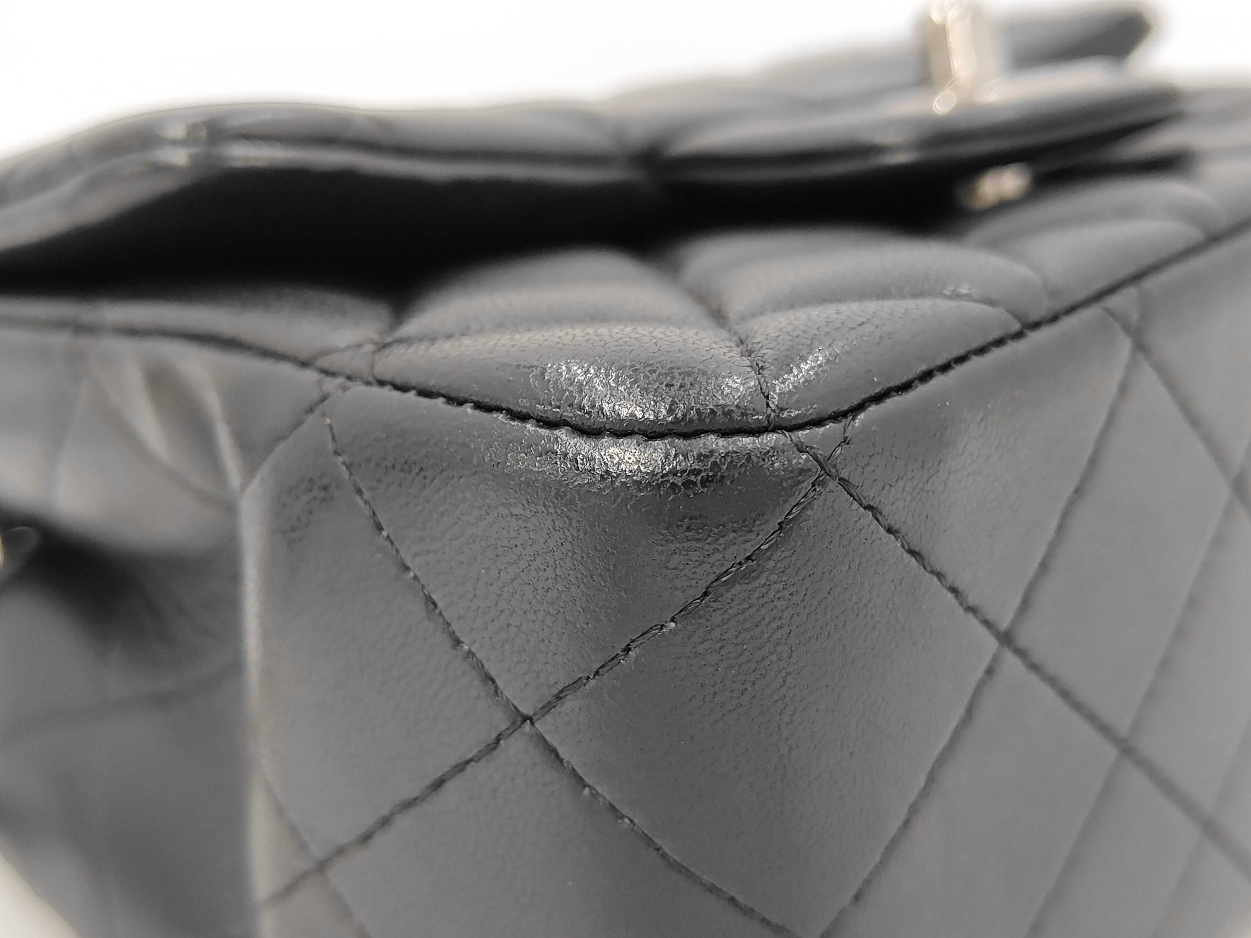 Mini Matelassé 17 Lambskin Black Silver Hardware Shoulder Bag — view 6