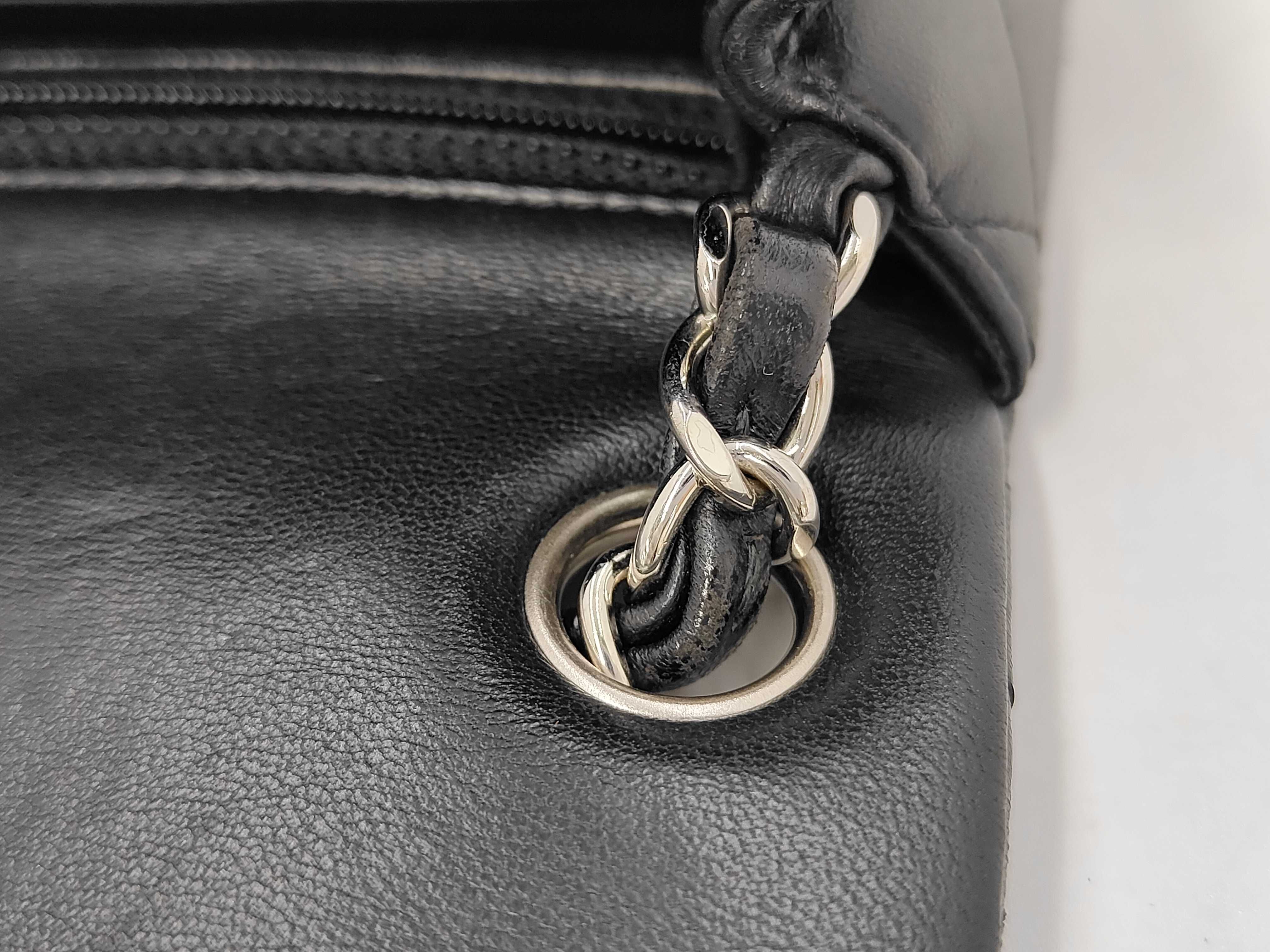 Mini Matelassé 17 Lambskin Black Silver Hardware Shoulder Bag — view 10