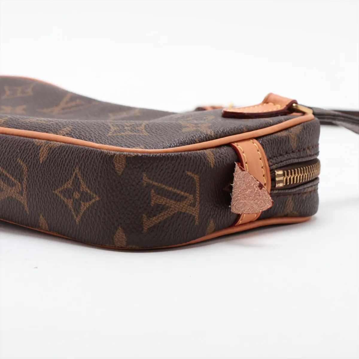Monogram Pochette Marly Bandoulière M51828 SL0997 Brown, Natural Leather, Various parts repaired by aftermarket parts. — view 3