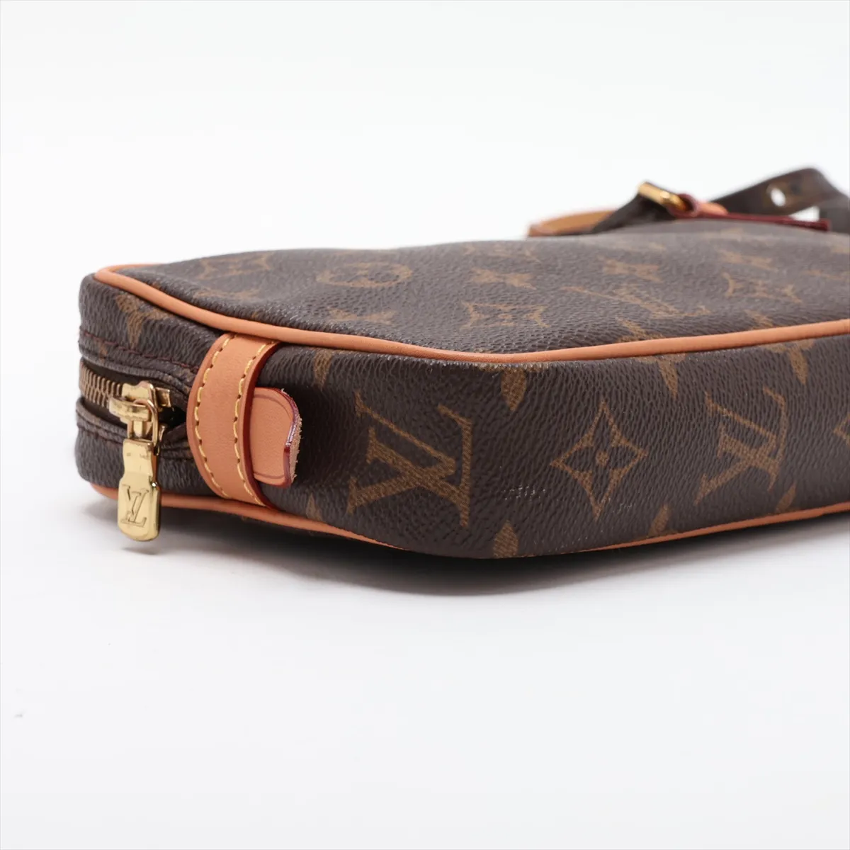 Monogram Pochette Marly Bandoulière M51828 SL0997 Brown, Natural Leather, Various parts repaired by aftermarket parts. — view 4