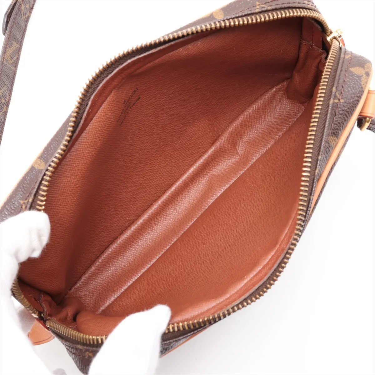 Monogram Pochette Marly Bandoulière M51828 SL0997 Brown, Natural Leather, Various parts repaired by aftermarket parts. — view 6