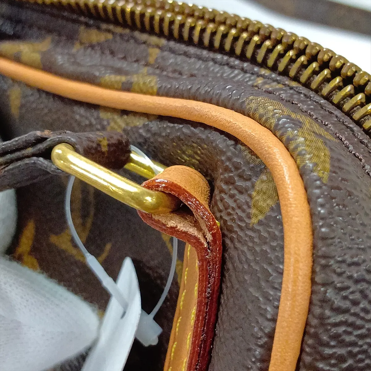 Monogram Pochette Marly Bandoulière M51828 SL0997 Brown, Natural Leather, Various parts repaired by aftermarket parts. — view 9