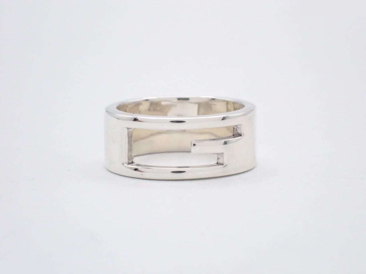 Sterling silver (Sv925) ring, 6.7g, stamped #12, actual size #11