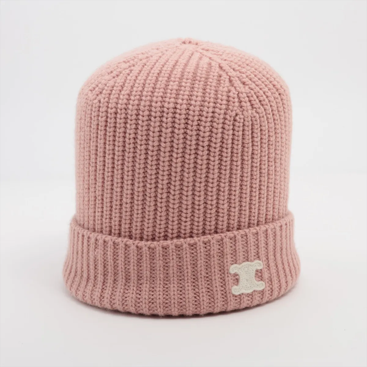 Triomphe Knit Cap, Cashmere, Pink, — view 2