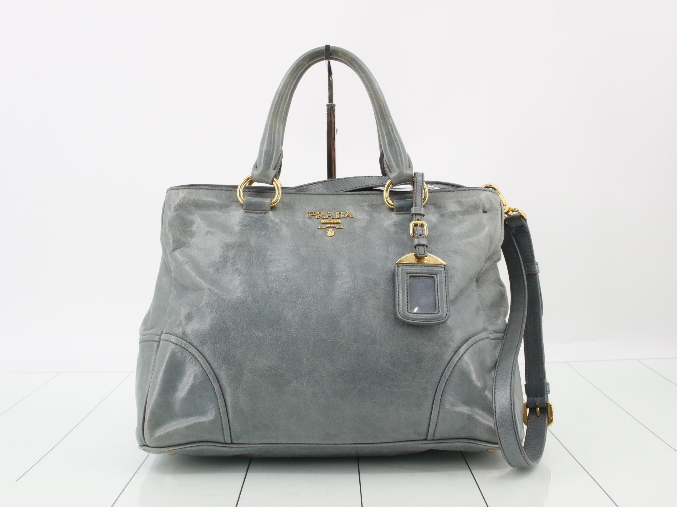 Other lines: 2-way bag with long strap, leather, blue