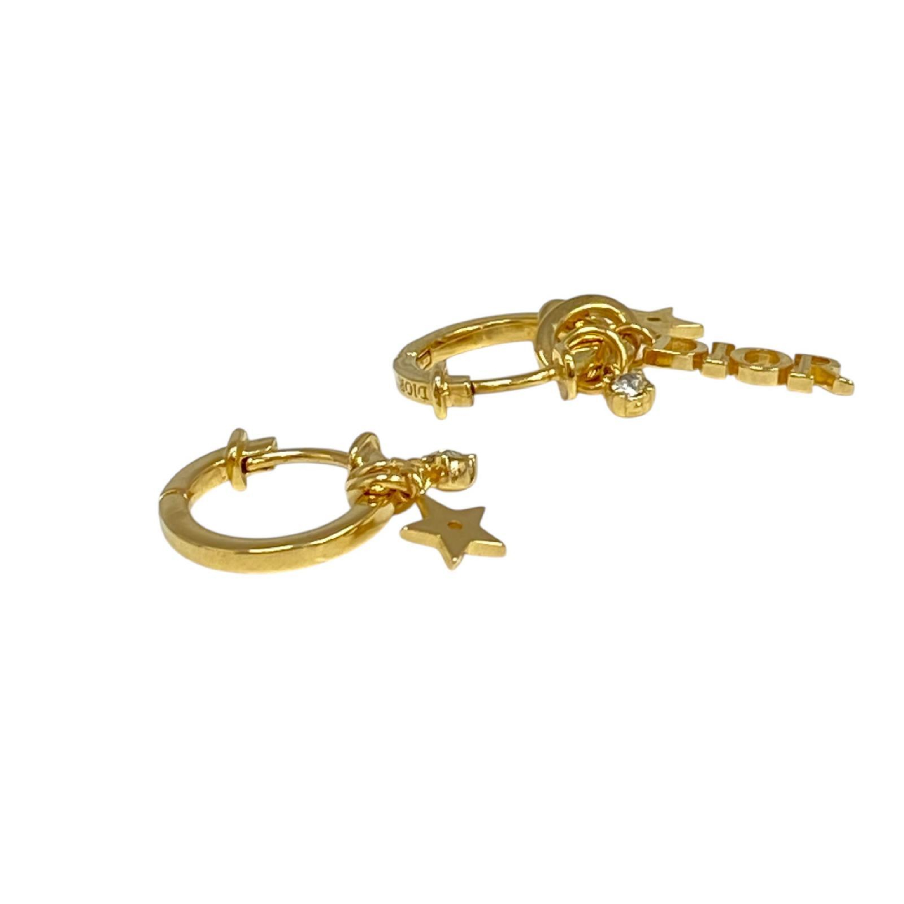 【*Shipped from: Hong Kong*】Dior Gold-colored Metal Star Earrings — view 5