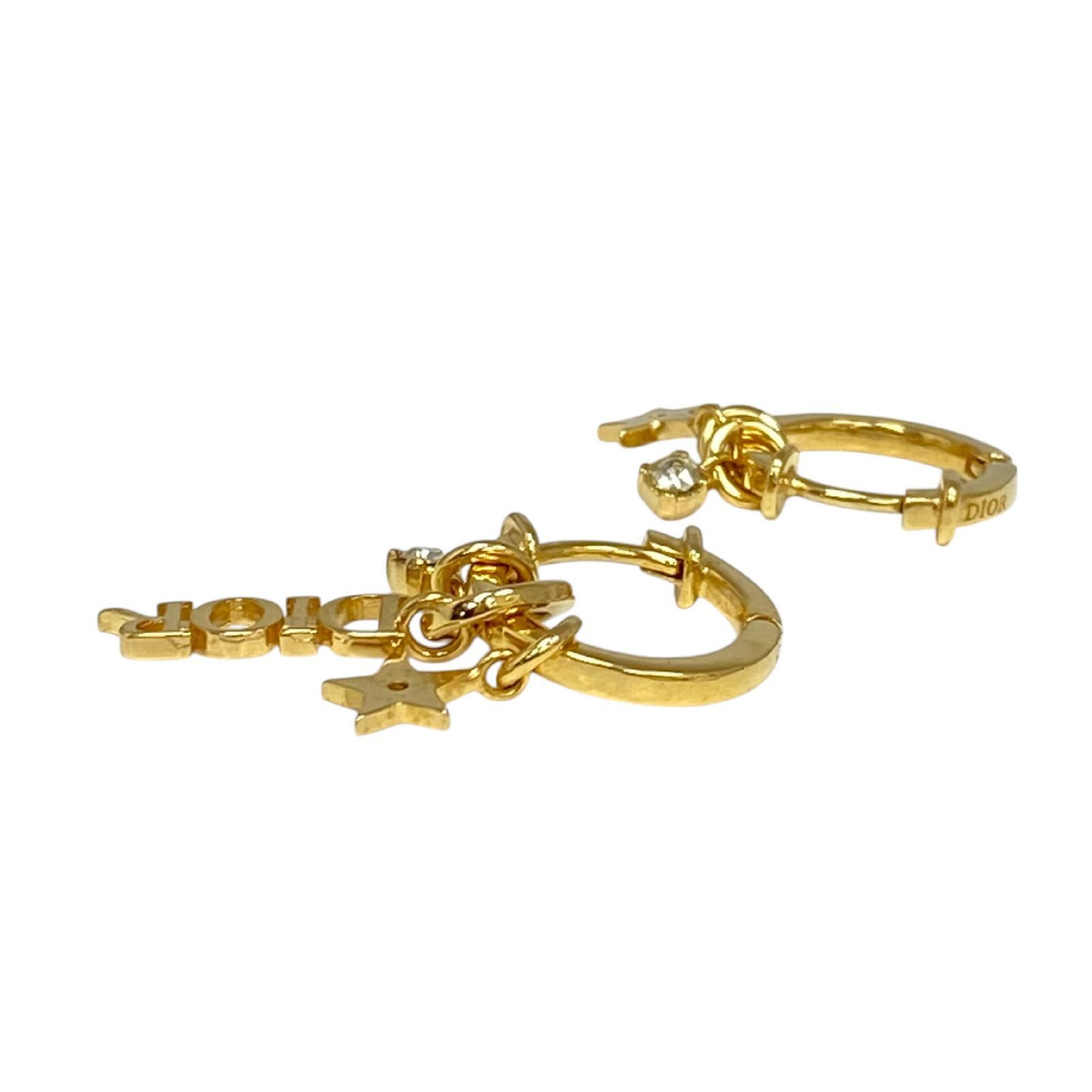 【*Shipped from: Hong Kong*】Dior Gold-colored Metal Star Earrings — view 7