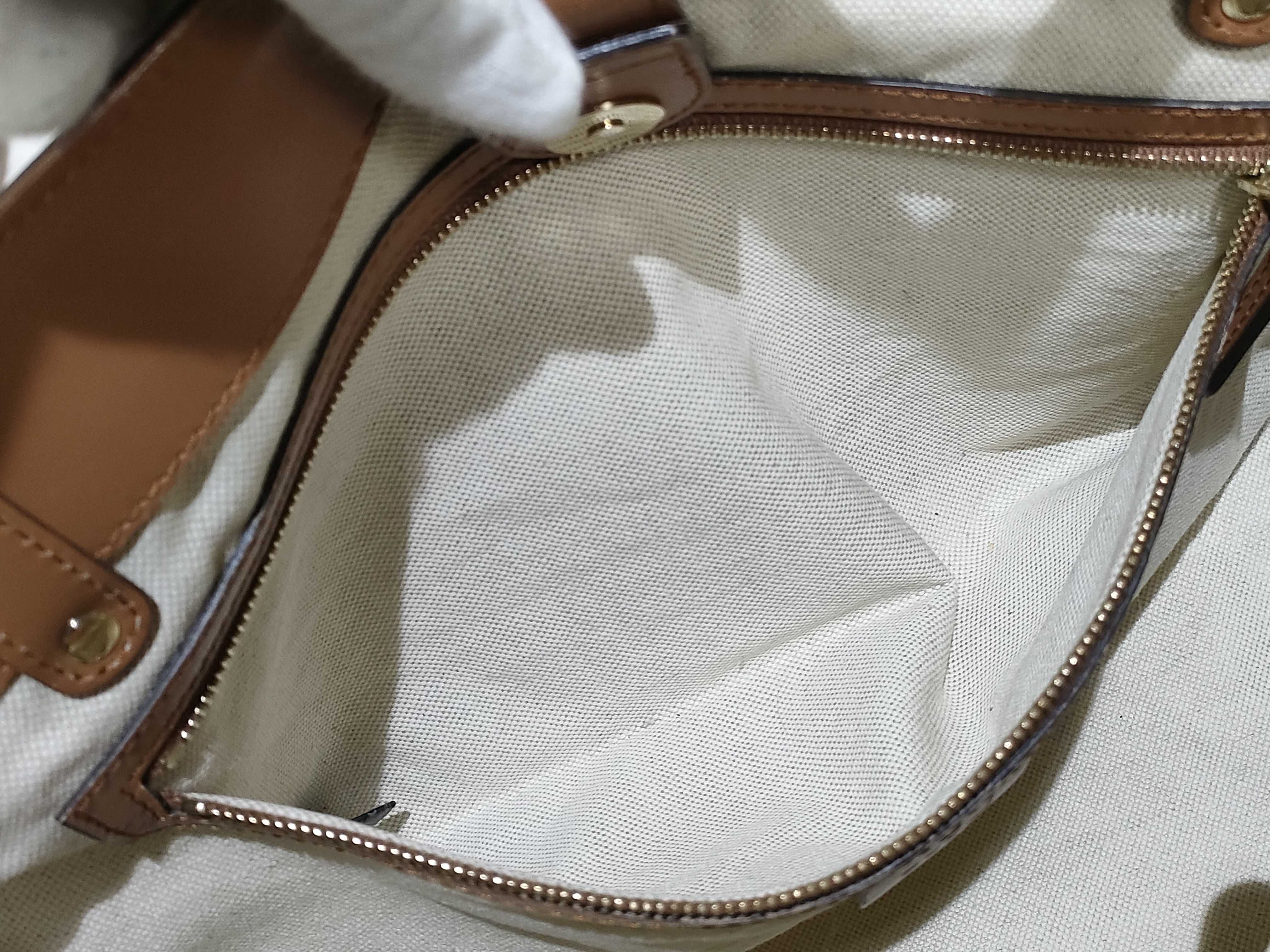 Craft Gucci Logo Denim x Leather Tote Bag Navy x Brown 348715 Tote Bag — view 9