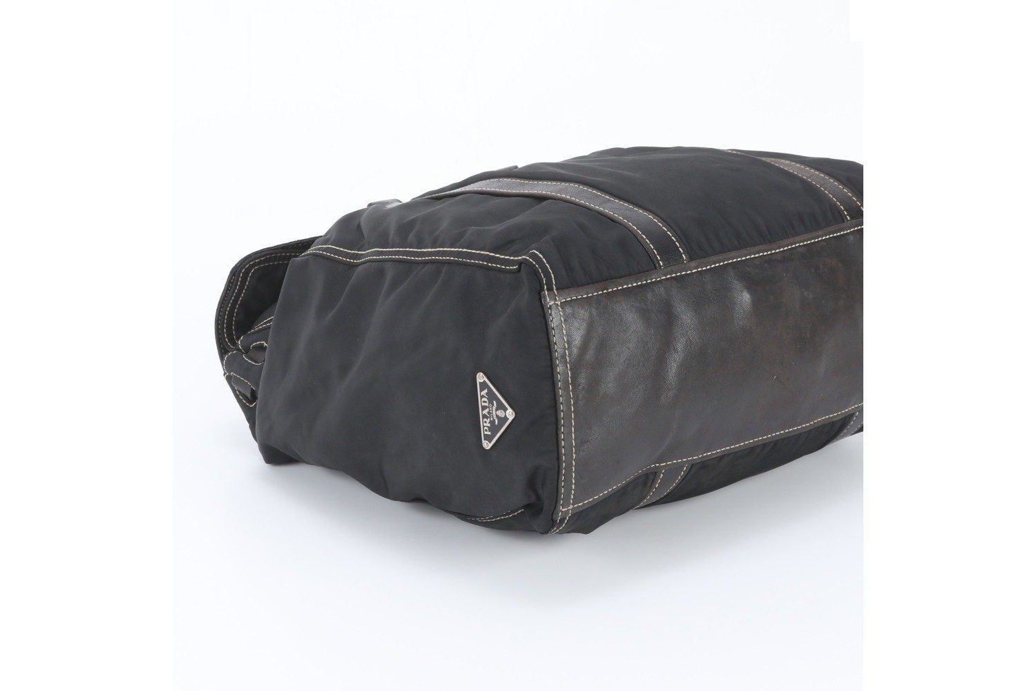 Tessuto Nylon Leather Tote Bag Shoulder Bag — view 5