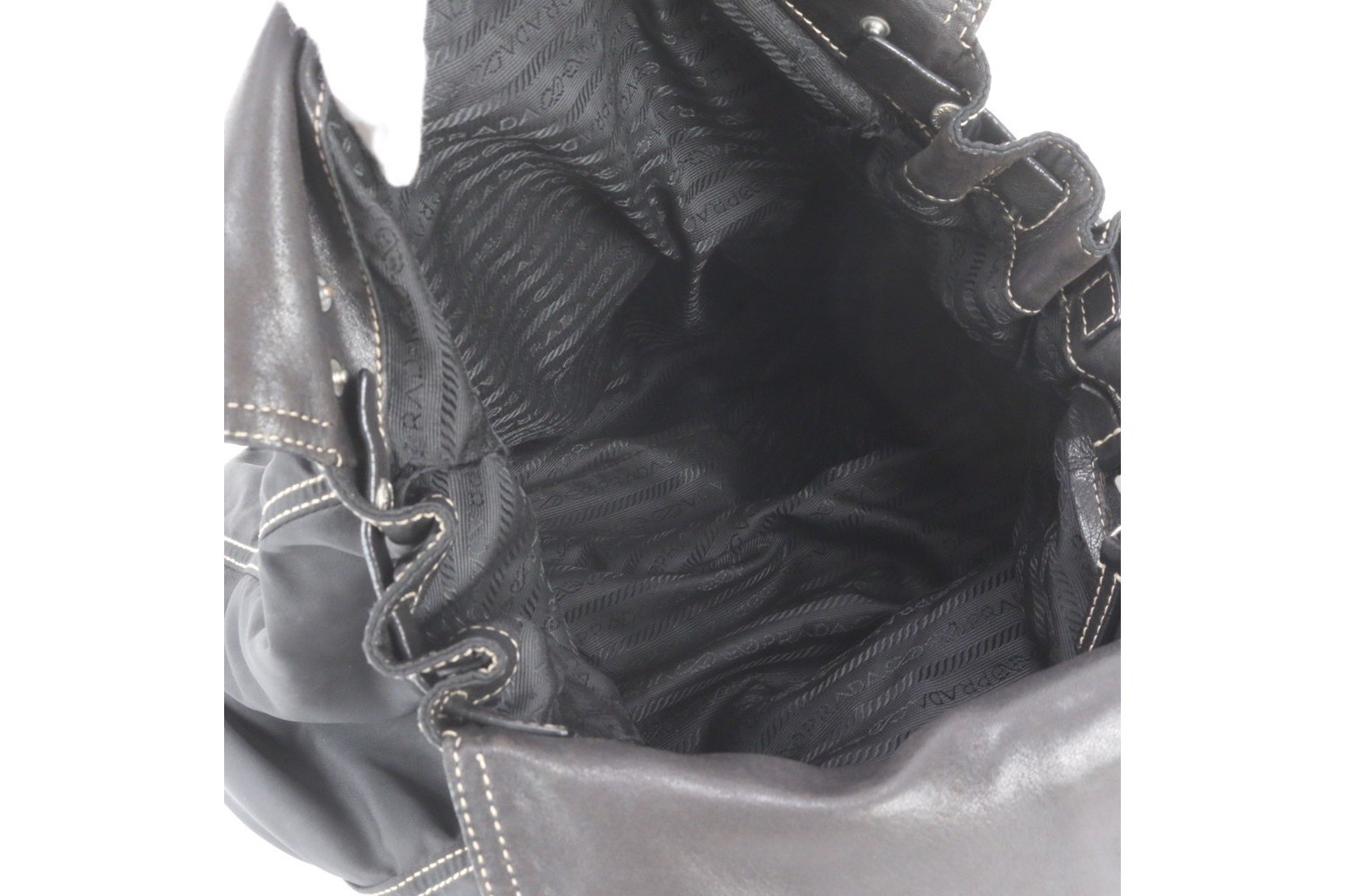 Tessuto Nylon Leather Tote Bag Shoulder Bag — view 7