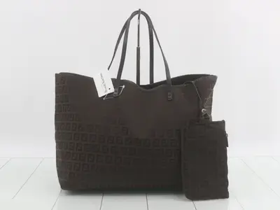Zucchino Tote Bag, Brown Canvas