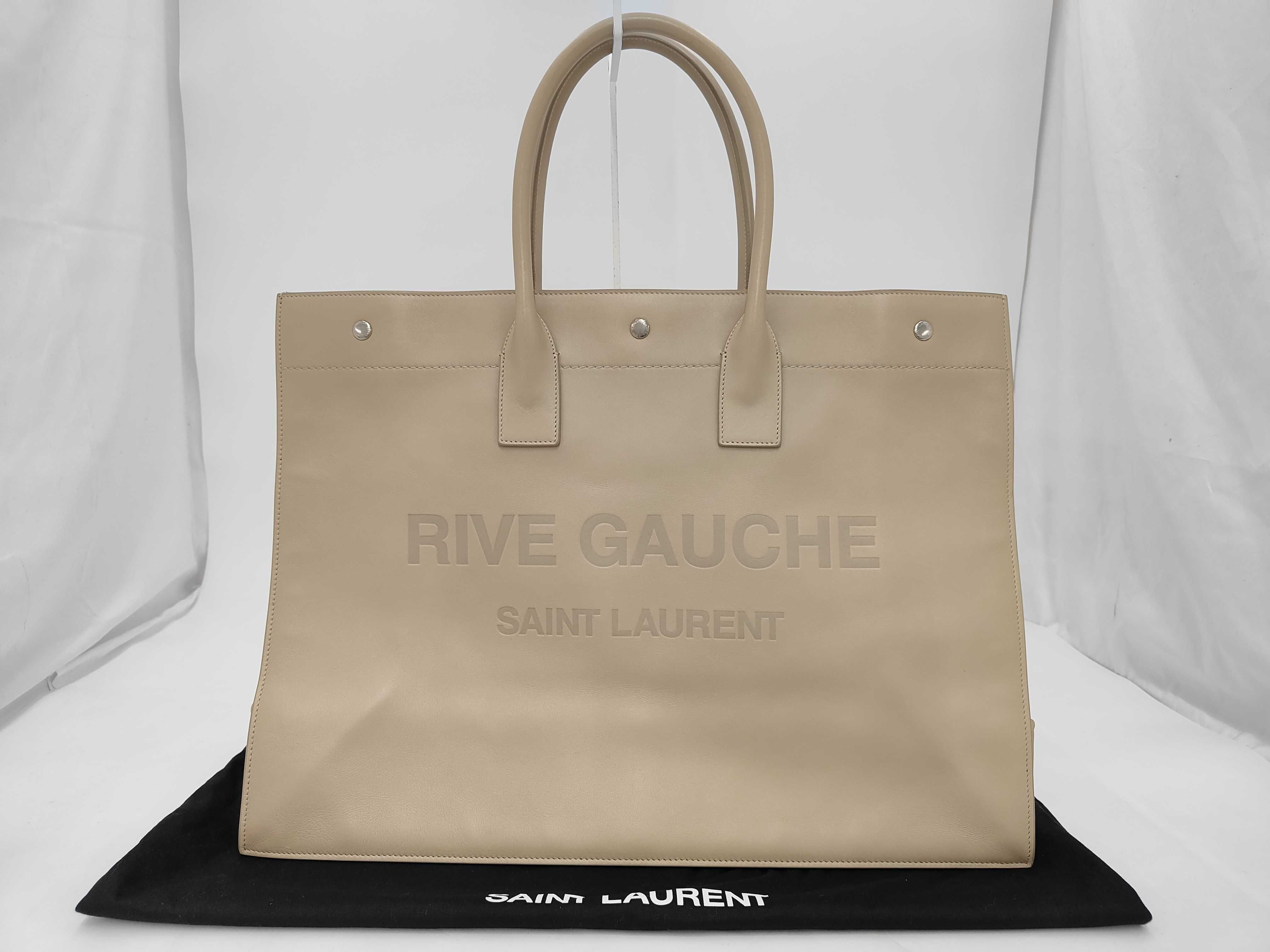 587273 Rive Gauche Tote Bag Shoulder Bag Smooth Leather Bag