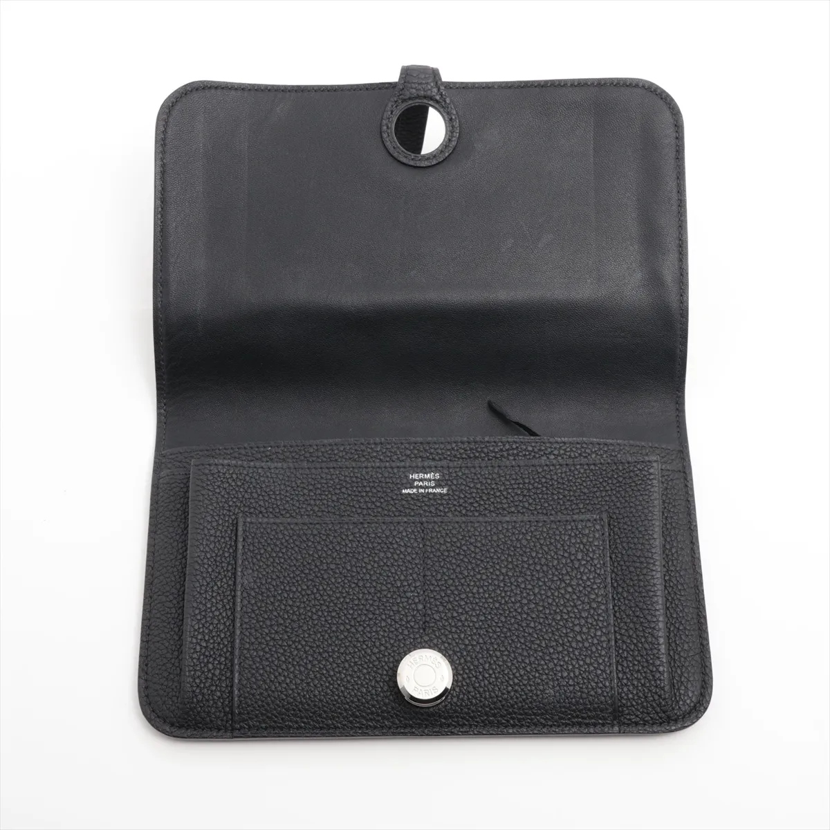 Dogon GM Togo Long Wallet, Black, Silver Hardware, T: 2015 — view 3