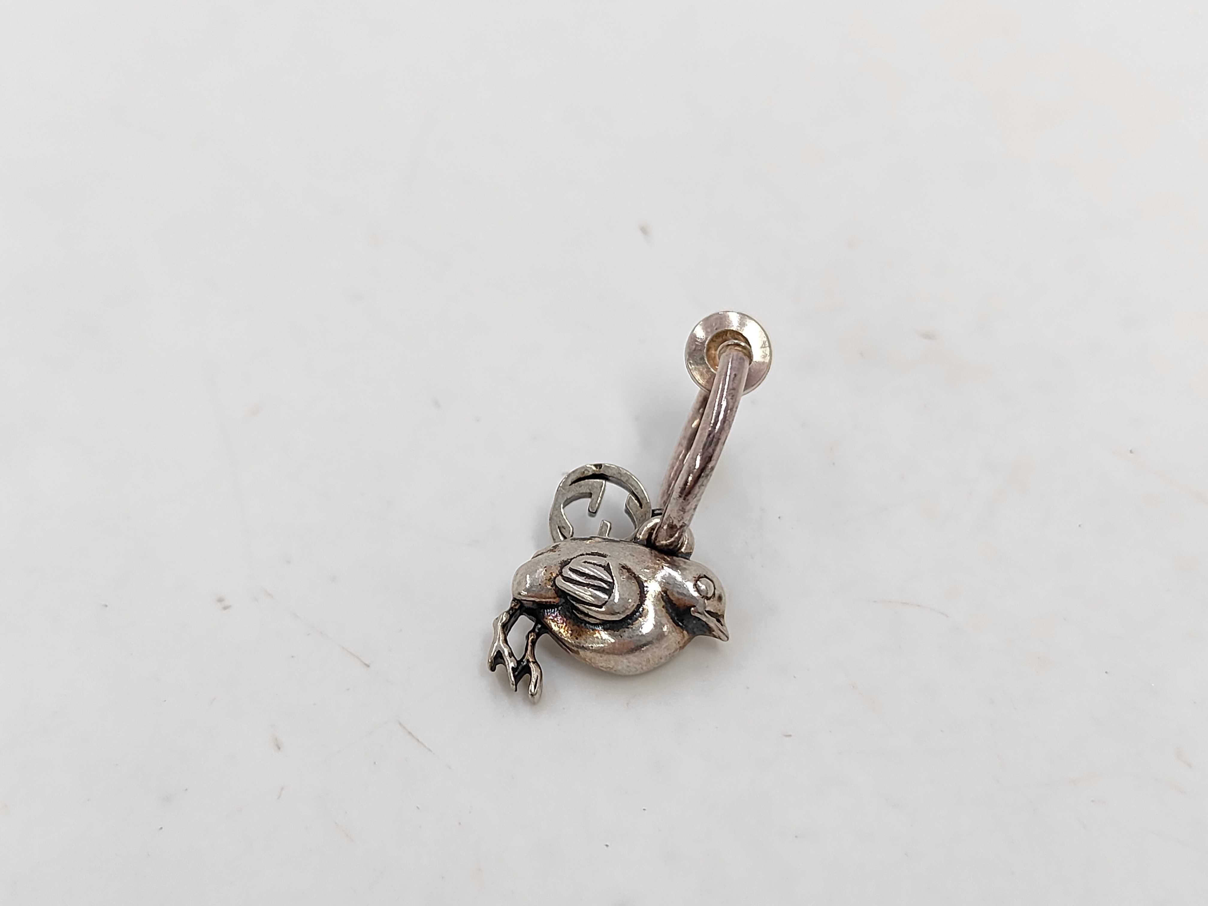 635584 Clip Earrings, Chick Design, Sterling Silver 925, Unisex Earrings