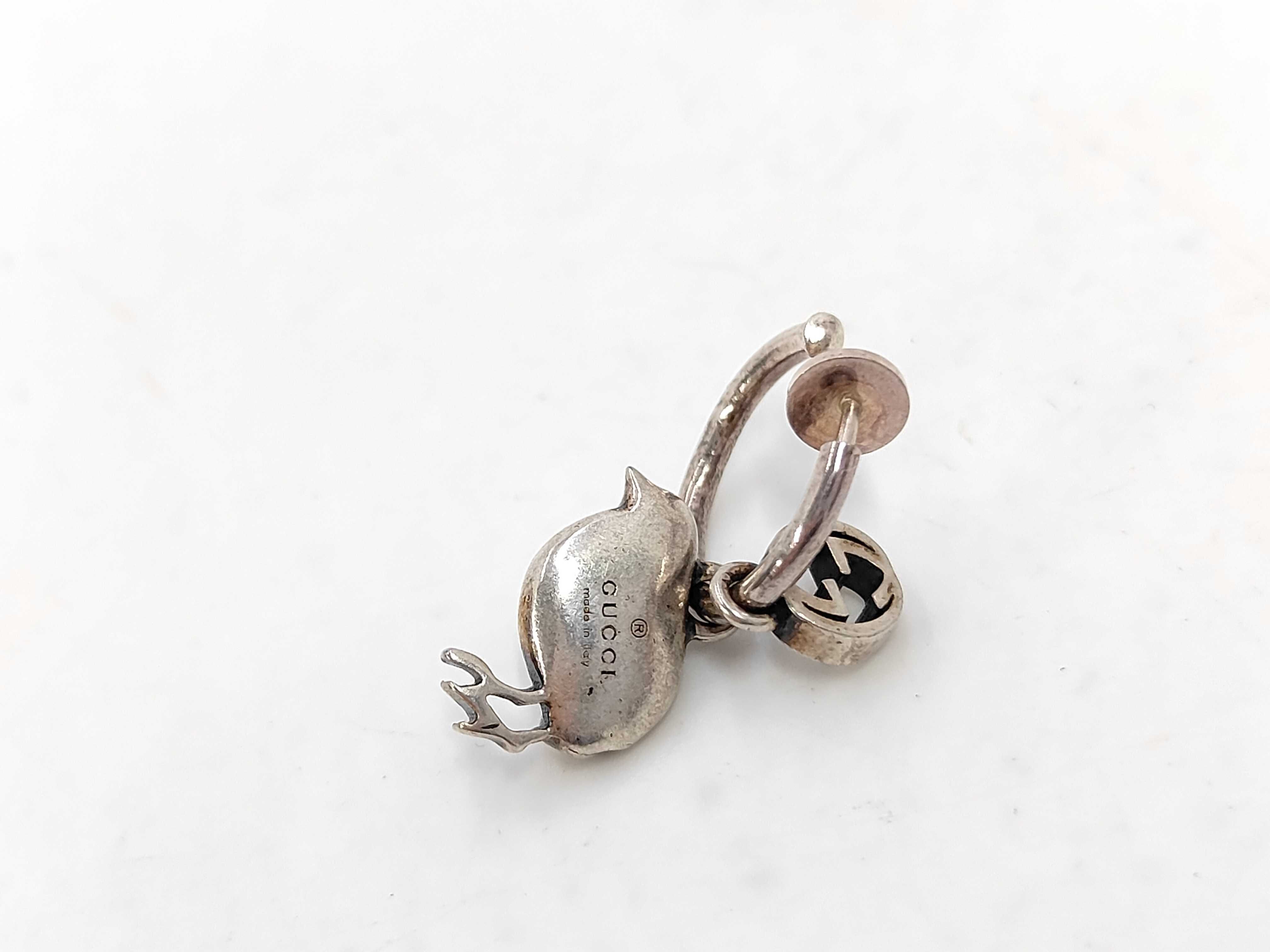 635584 Clip Earrings, Chick Design, Sterling Silver 925, Unisex Earrings — view 3