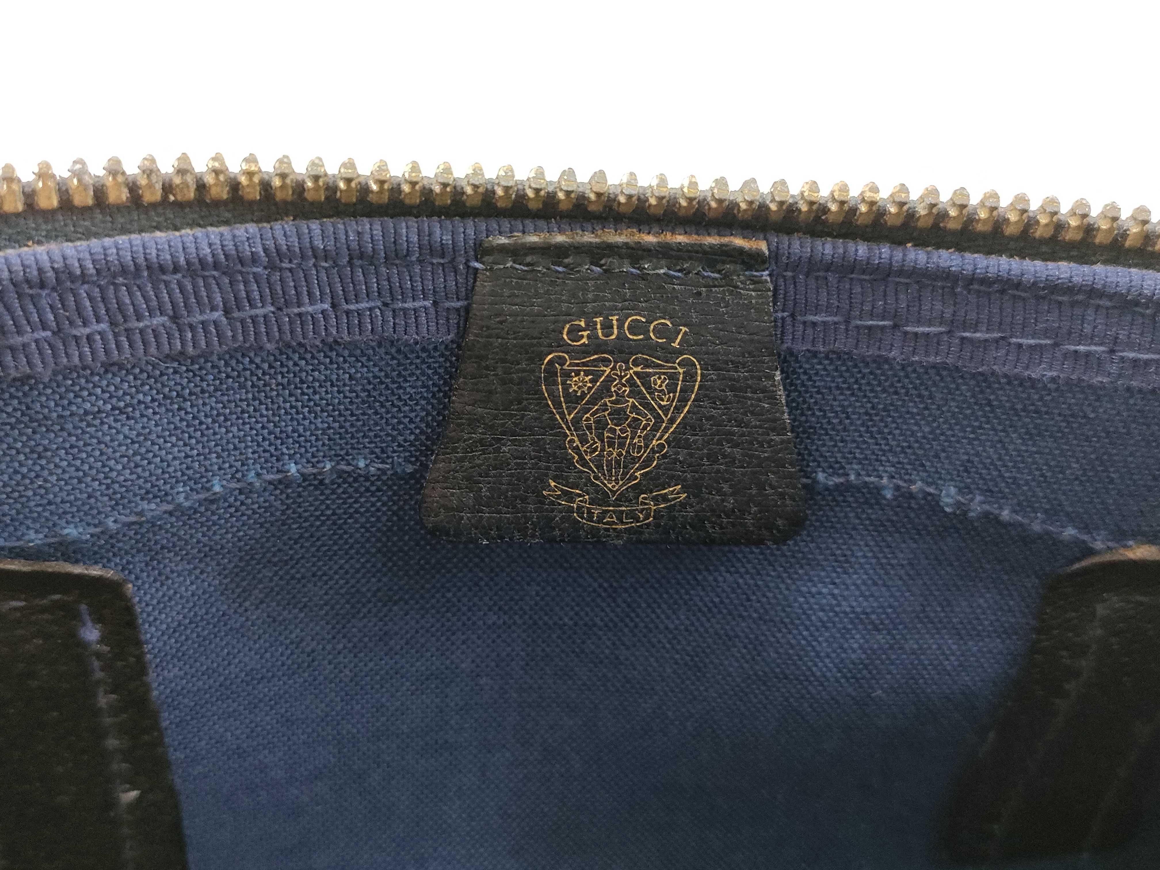 GG Supreme Mini Boston Bag, GG Supreme Navy Boston Bag — view 12