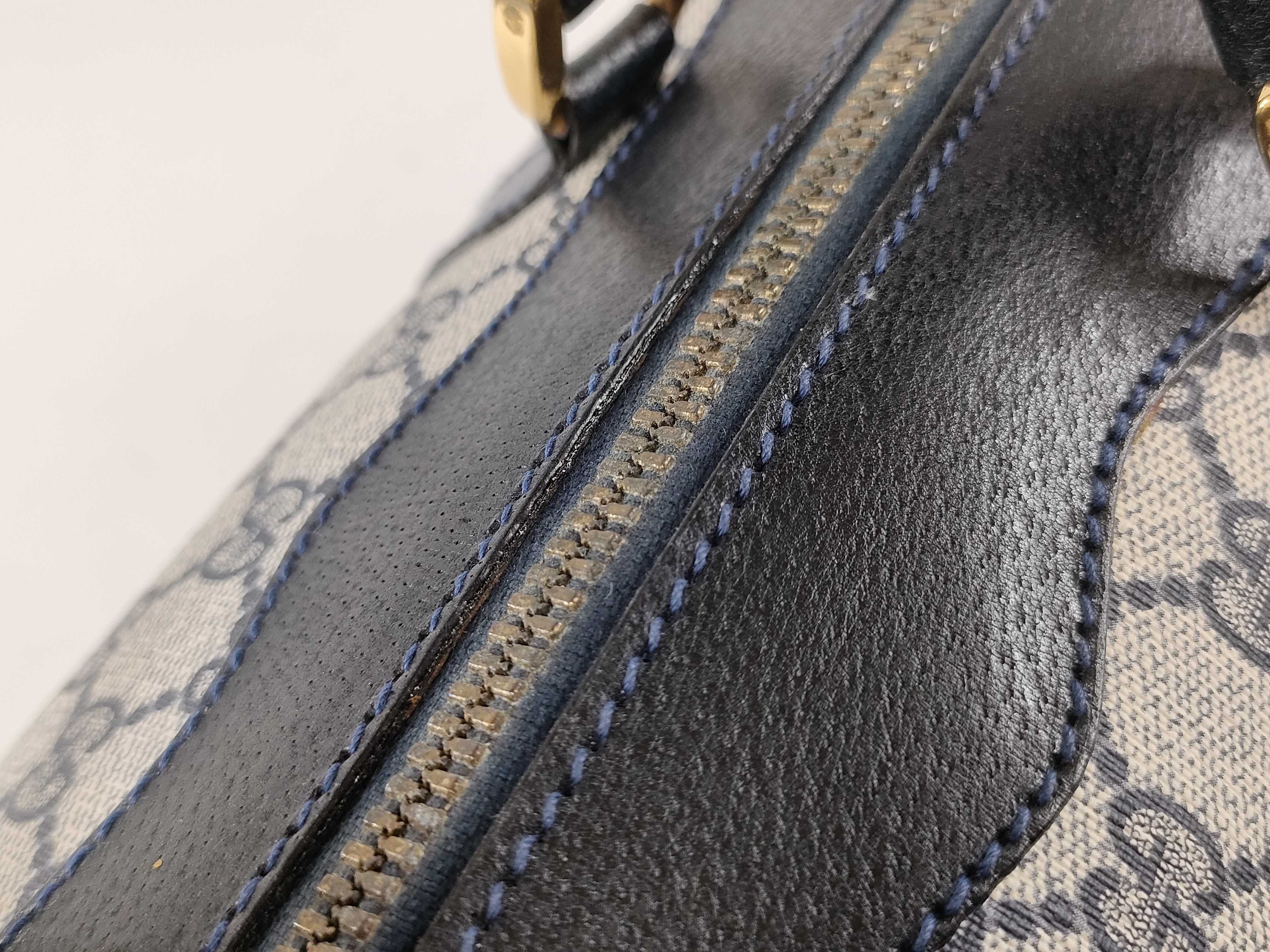 GG Supreme Mini Boston Bag, GG Supreme Navy Boston Bag — view 10