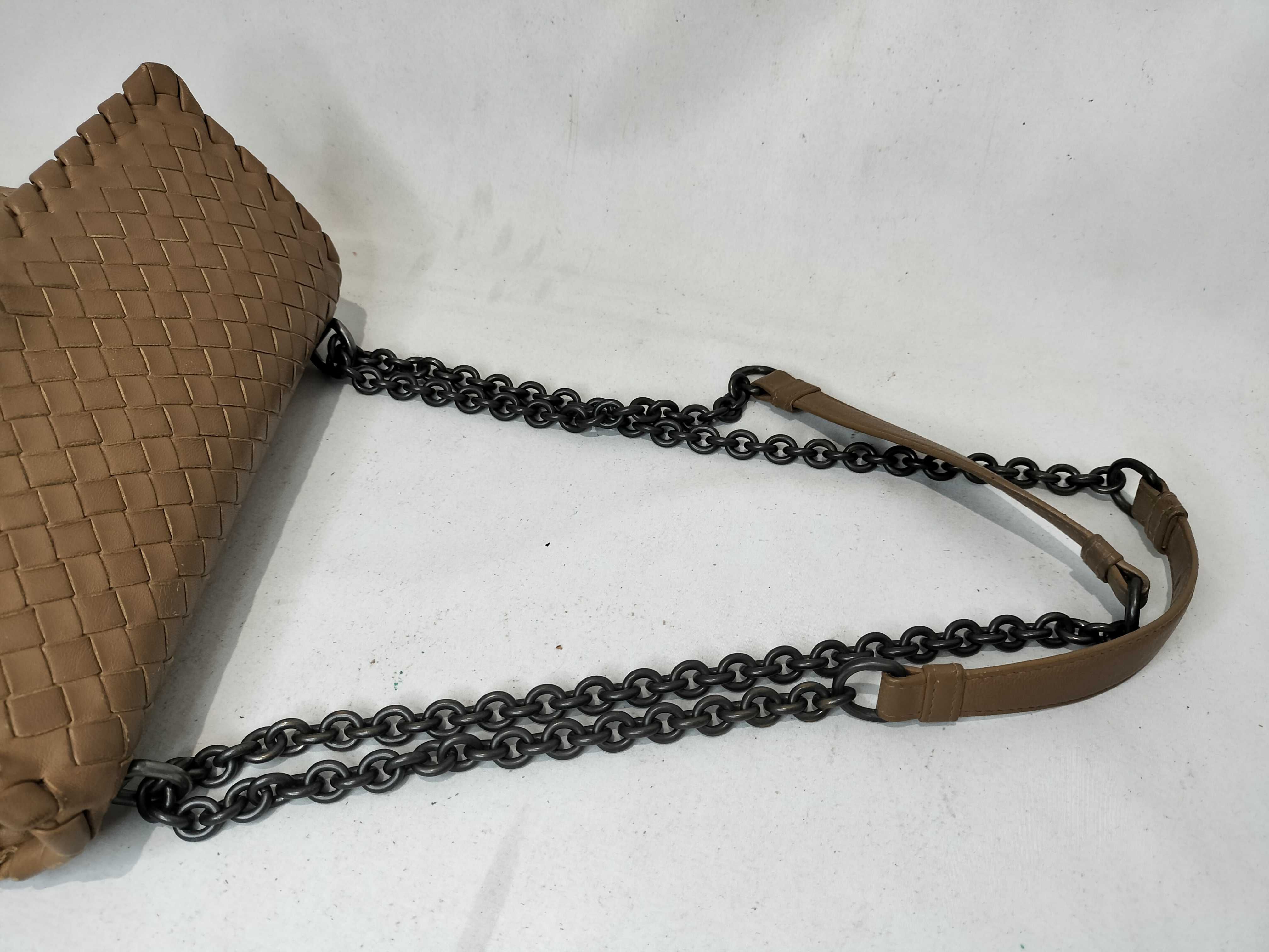 Intrecciato Chain Shoulder Bag — view 3