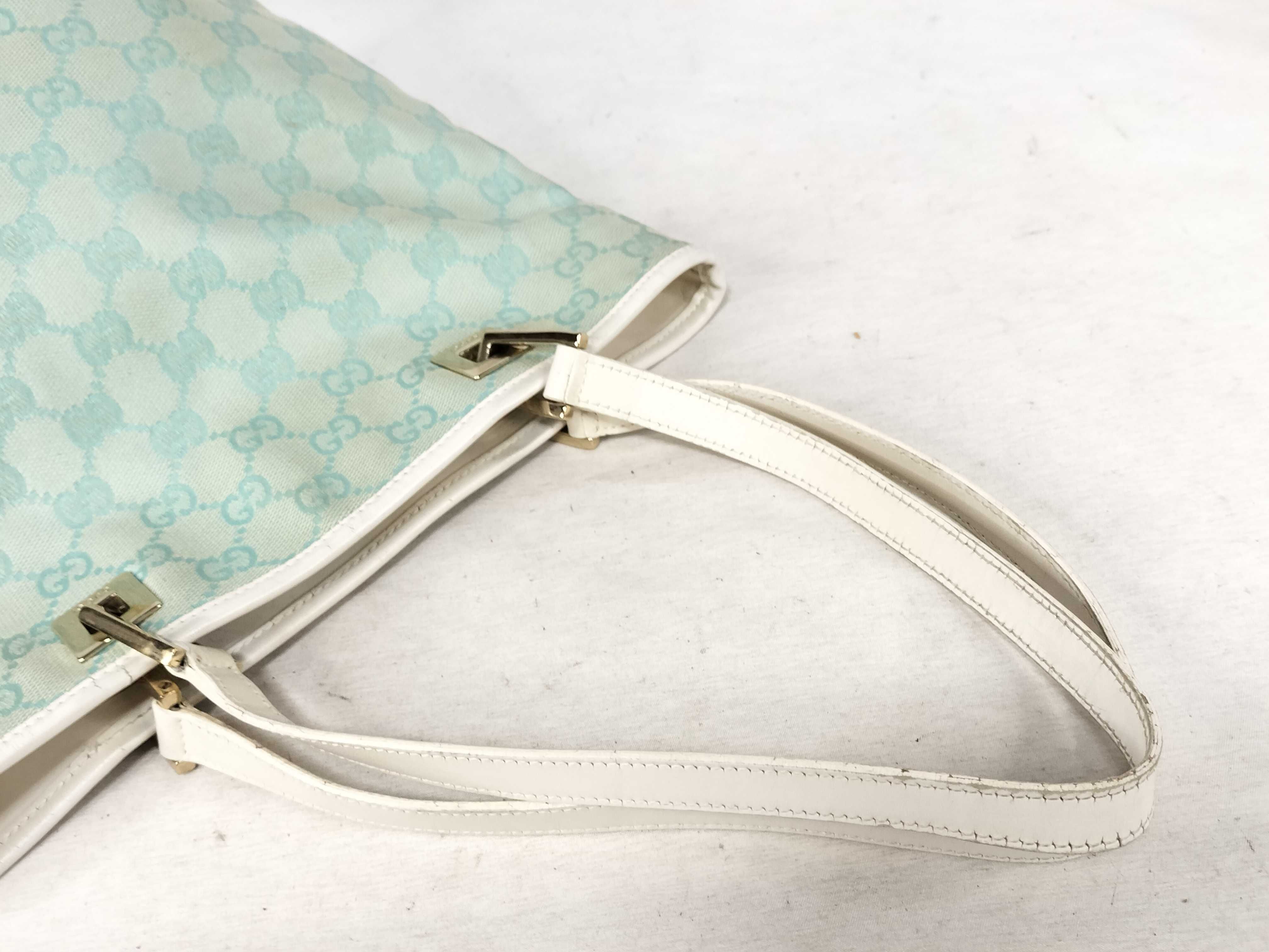 GG Canvas Handbag - Ice Blue x White — view 3