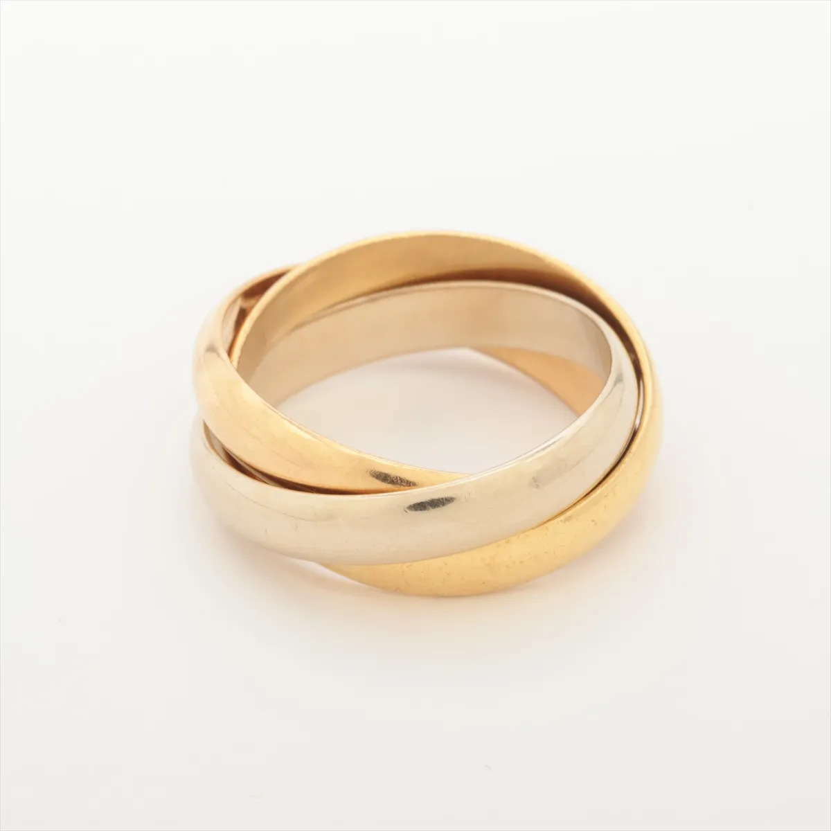 Trinity Ring 750 (Yellow Gold x Pink Gold x White Gold) 8.1g Size 52 A9090I (Dents) — view 2