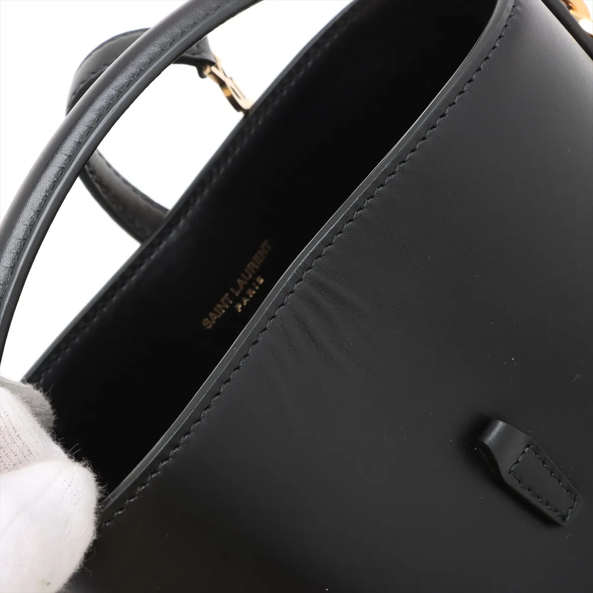 Mini Bucket LE 37 mini Leather 2WAY Handbag Black 765870 — view 10
