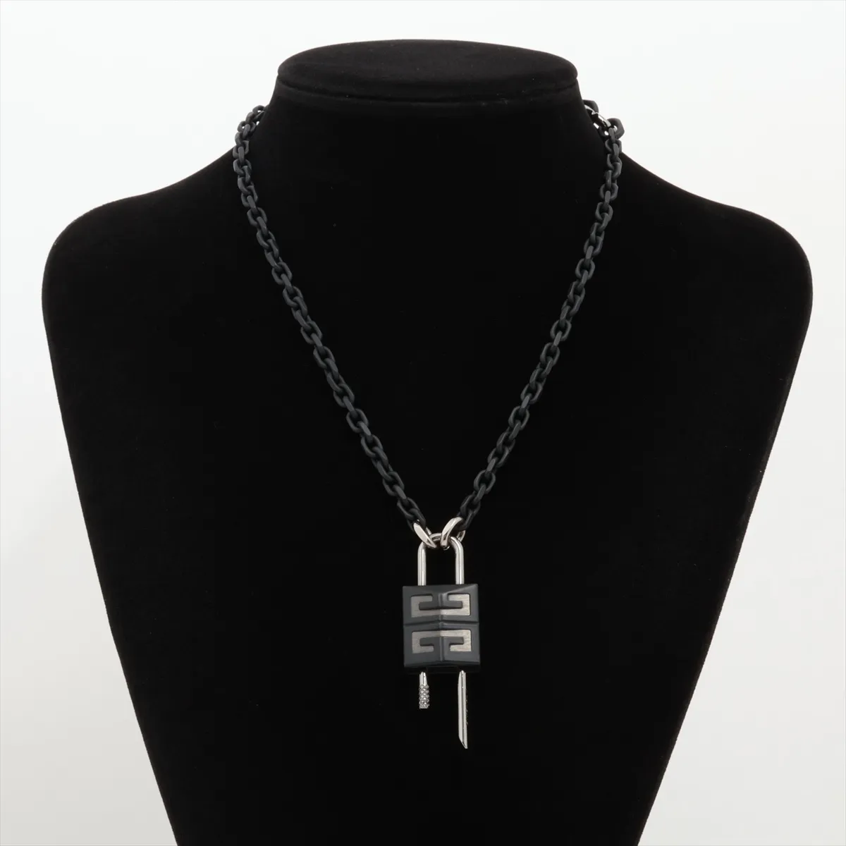 4G Necklace, Brass, Black, — view 5