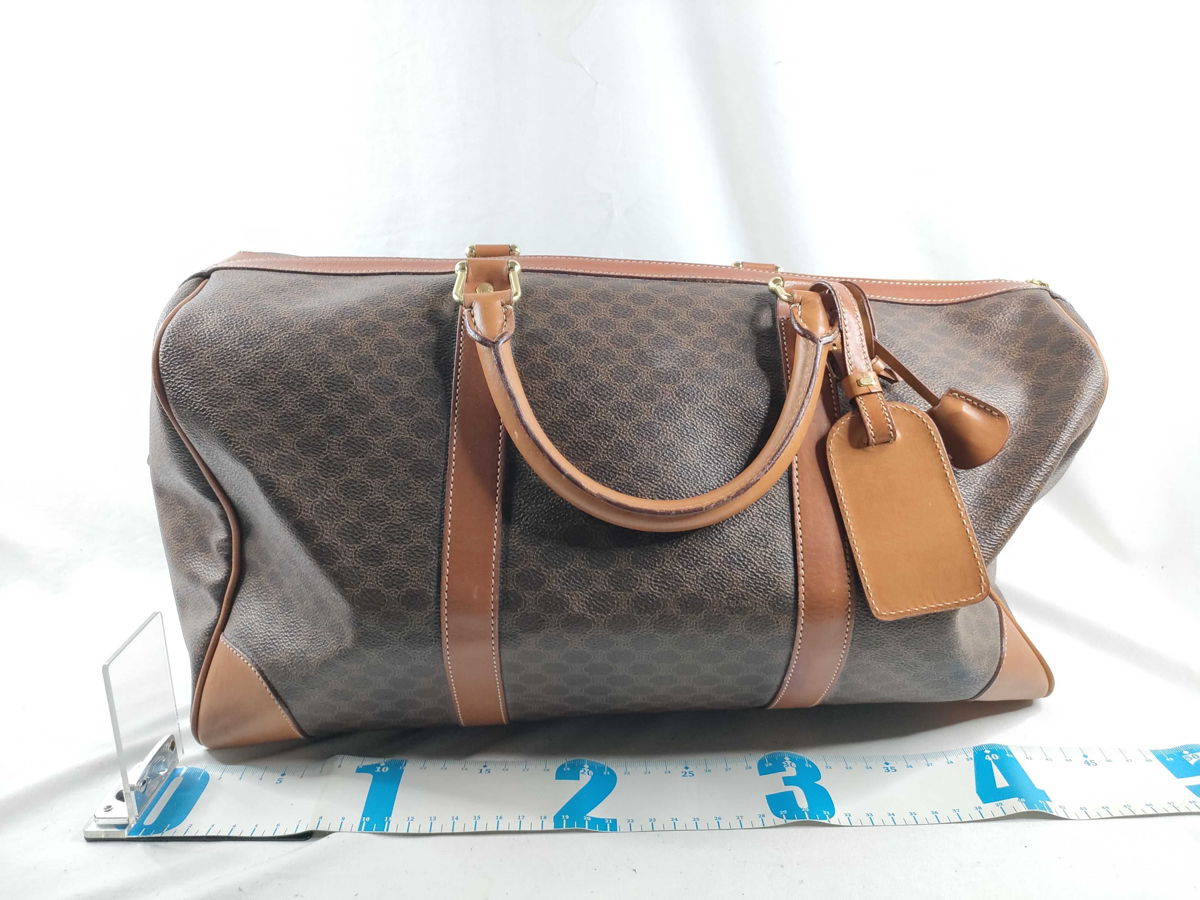 Macadam pattern Boston bag, PVC x leather Boston bag — view 2