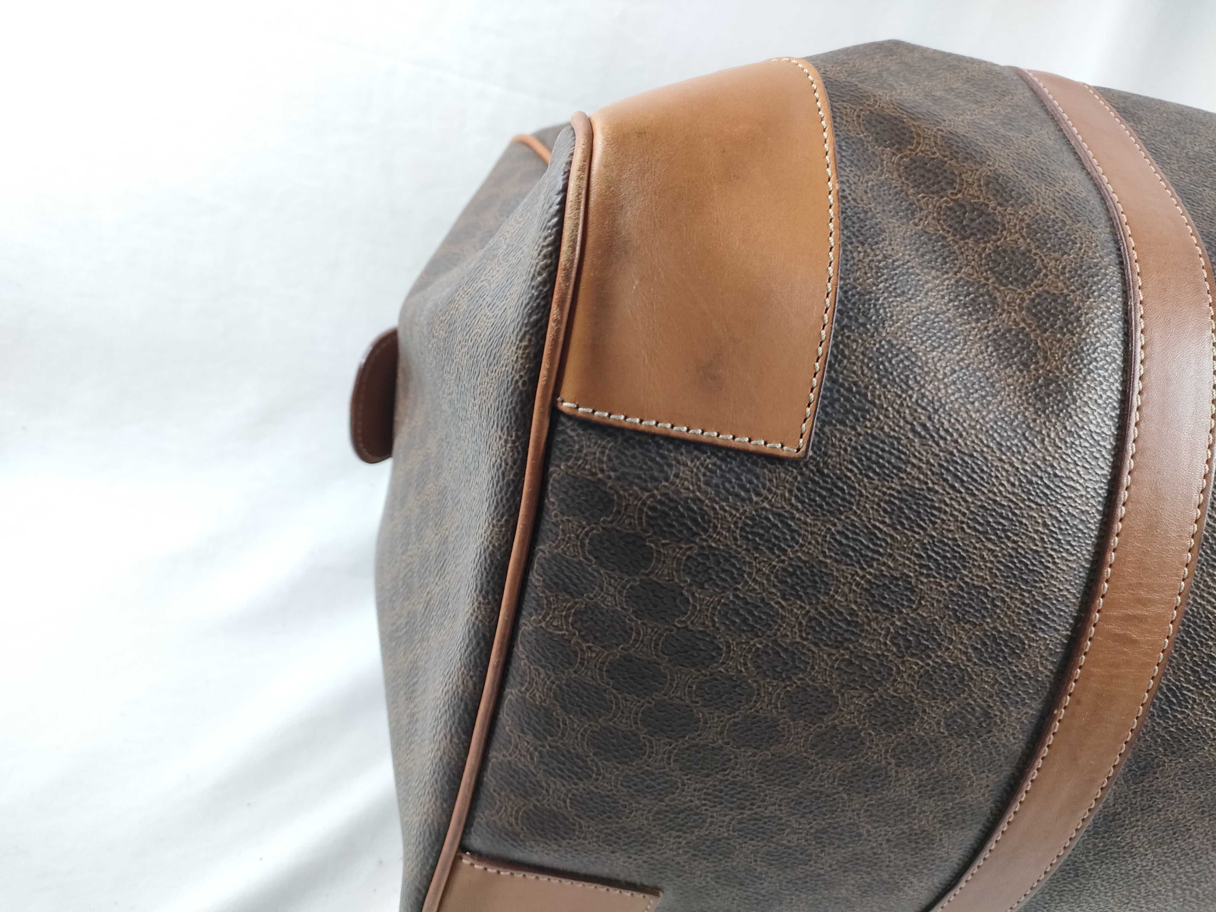 Macadam pattern Boston bag, PVC x leather Boston bag — view 3