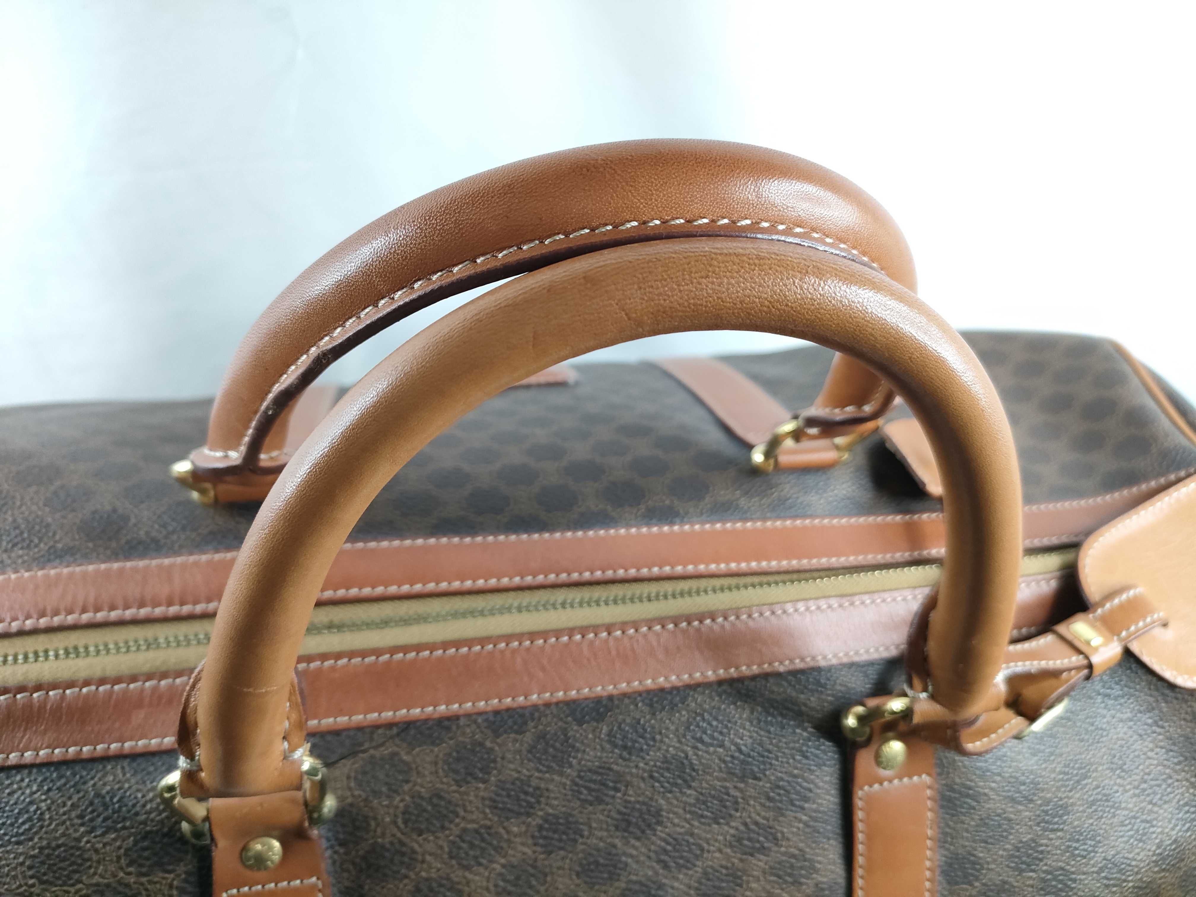 Macadam pattern Boston bag, PVC x leather Boston bag — view 7