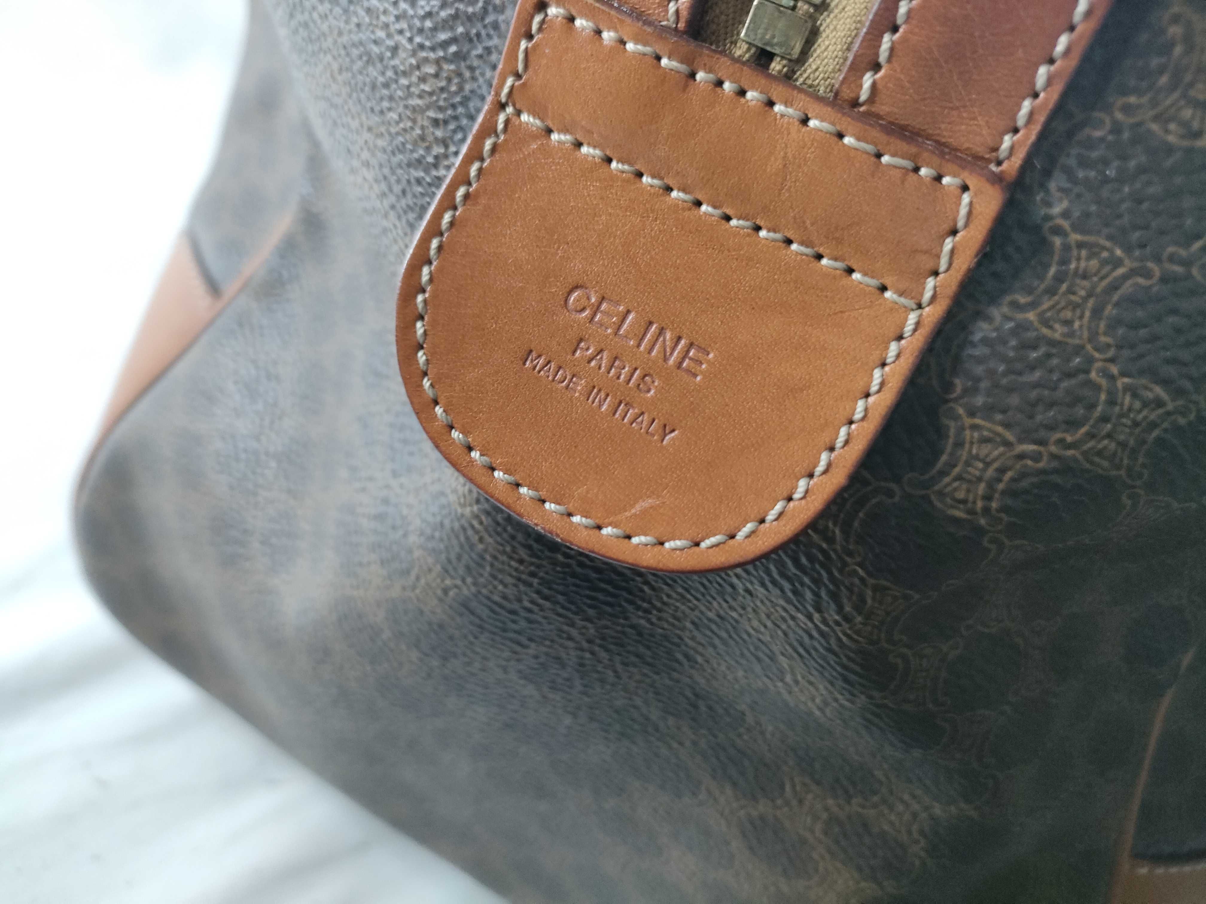 Macadam pattern Boston bag, PVC x leather Boston bag — view 10