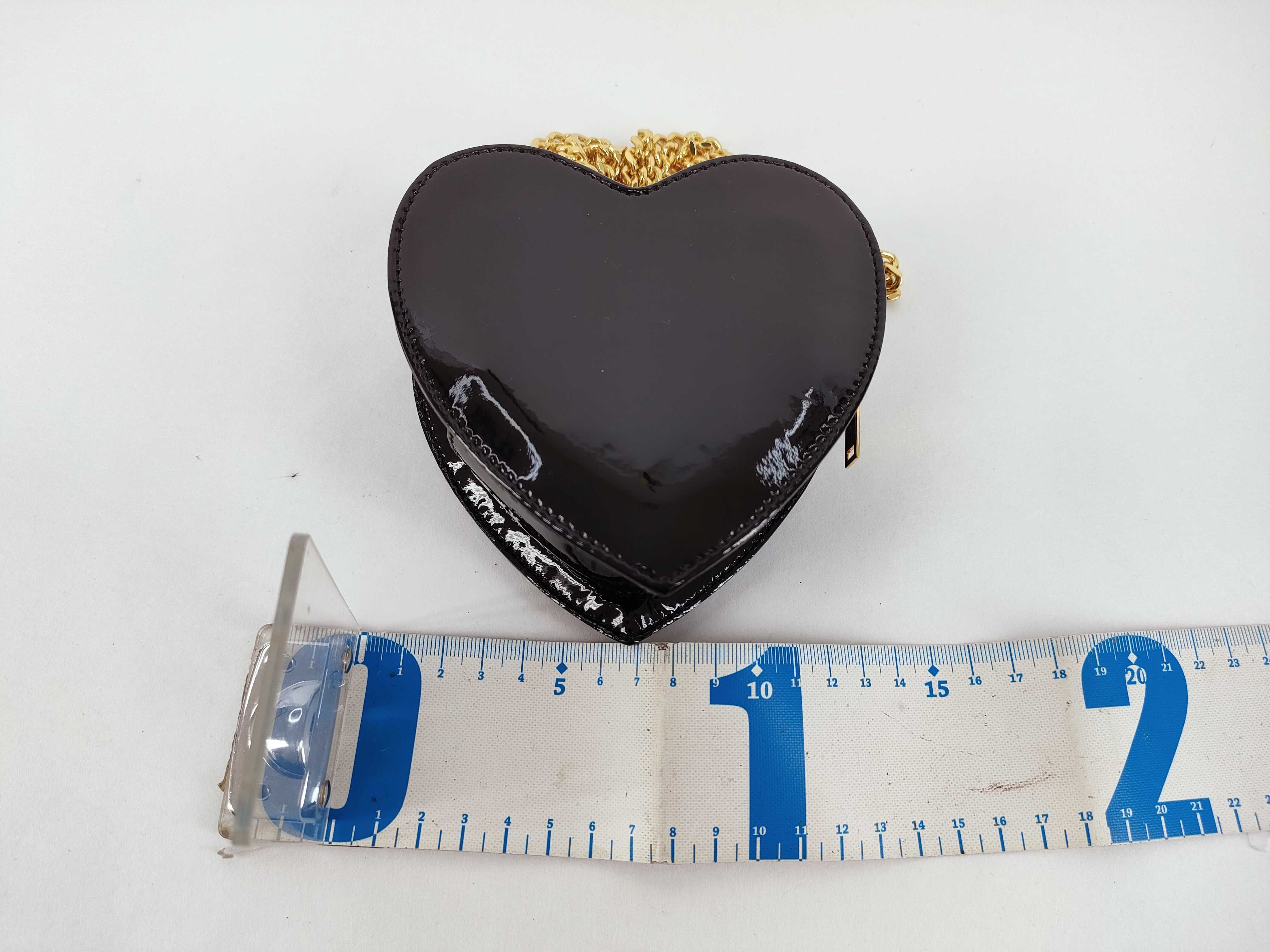 Enamel Heart-Shaped Chain Shoulder Bag — view 2