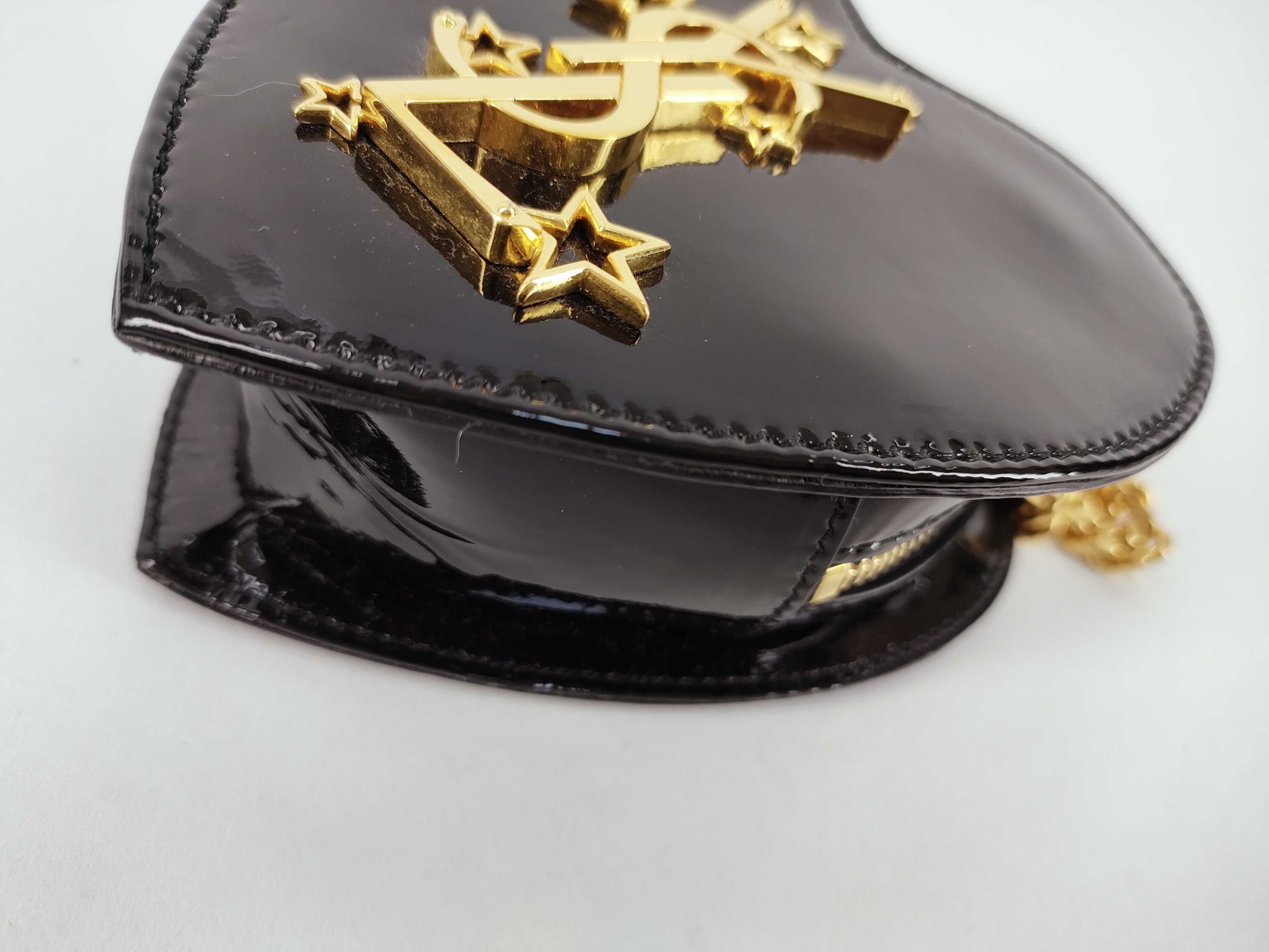 Enamel Heart-Shaped Chain Shoulder Bag — view 6