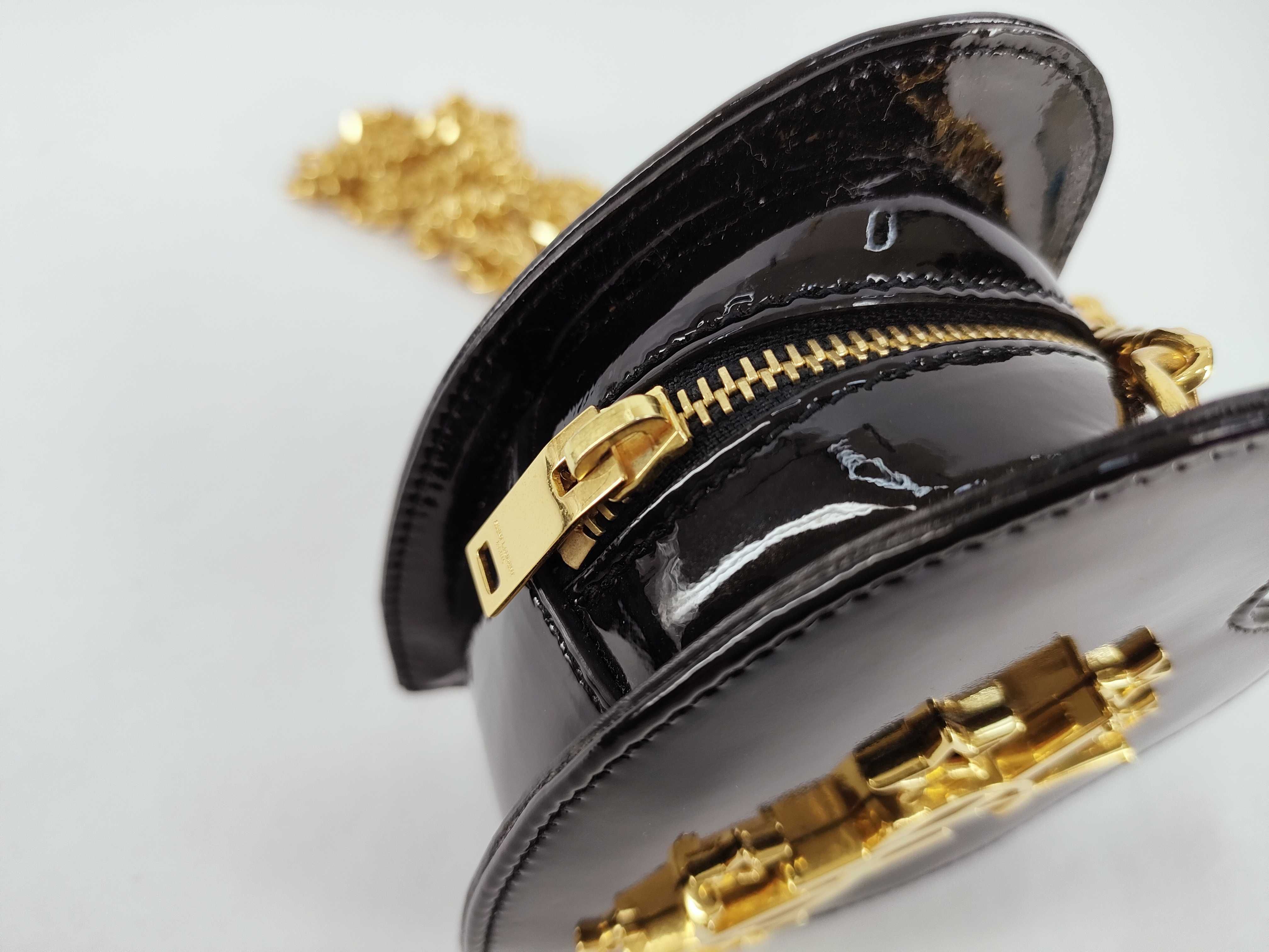 Enamel Heart-Shaped Chain Shoulder Bag — view 8