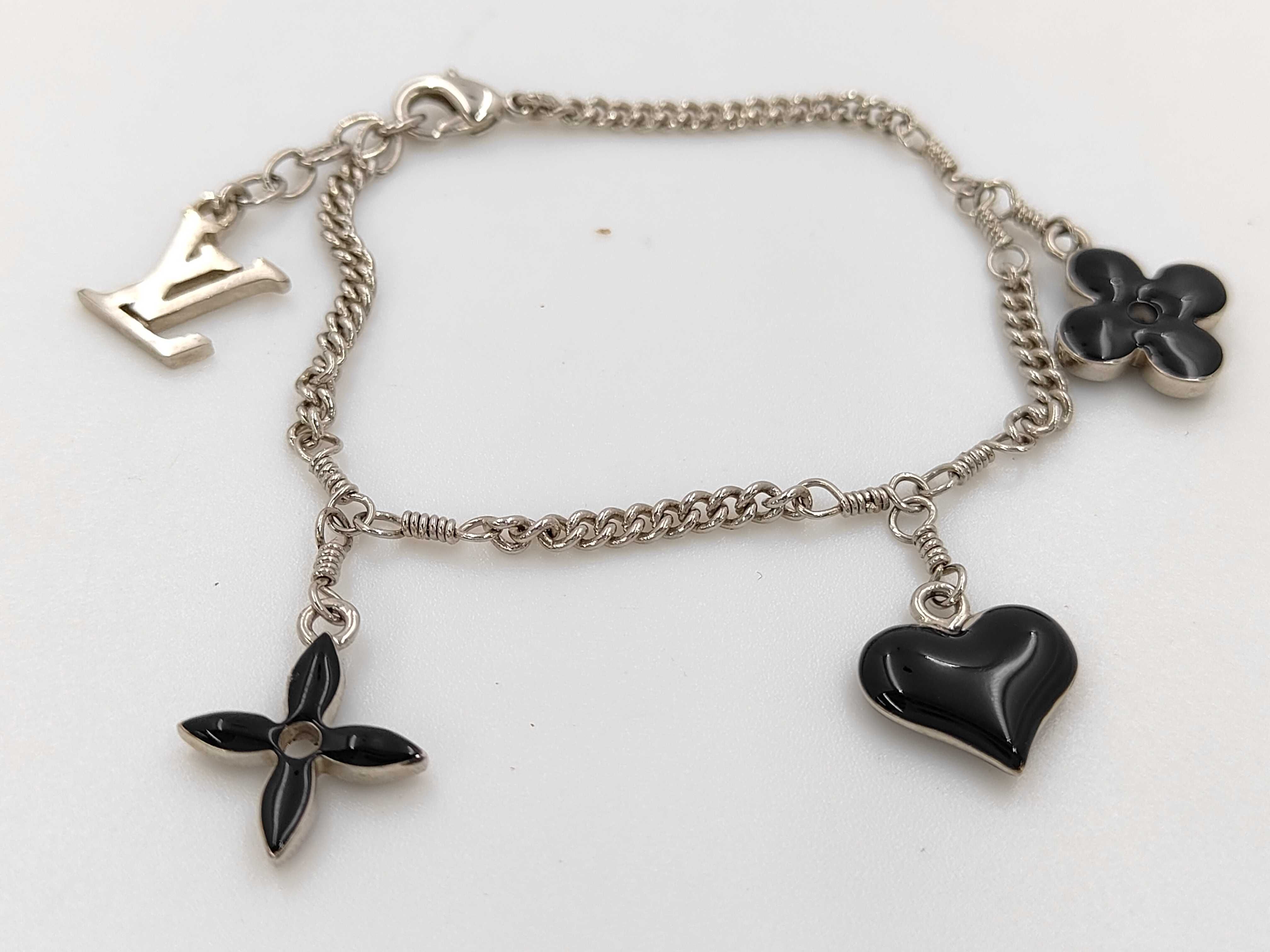 Monogram Bracelet Sweet Monogram Black Bracelet/Bangle