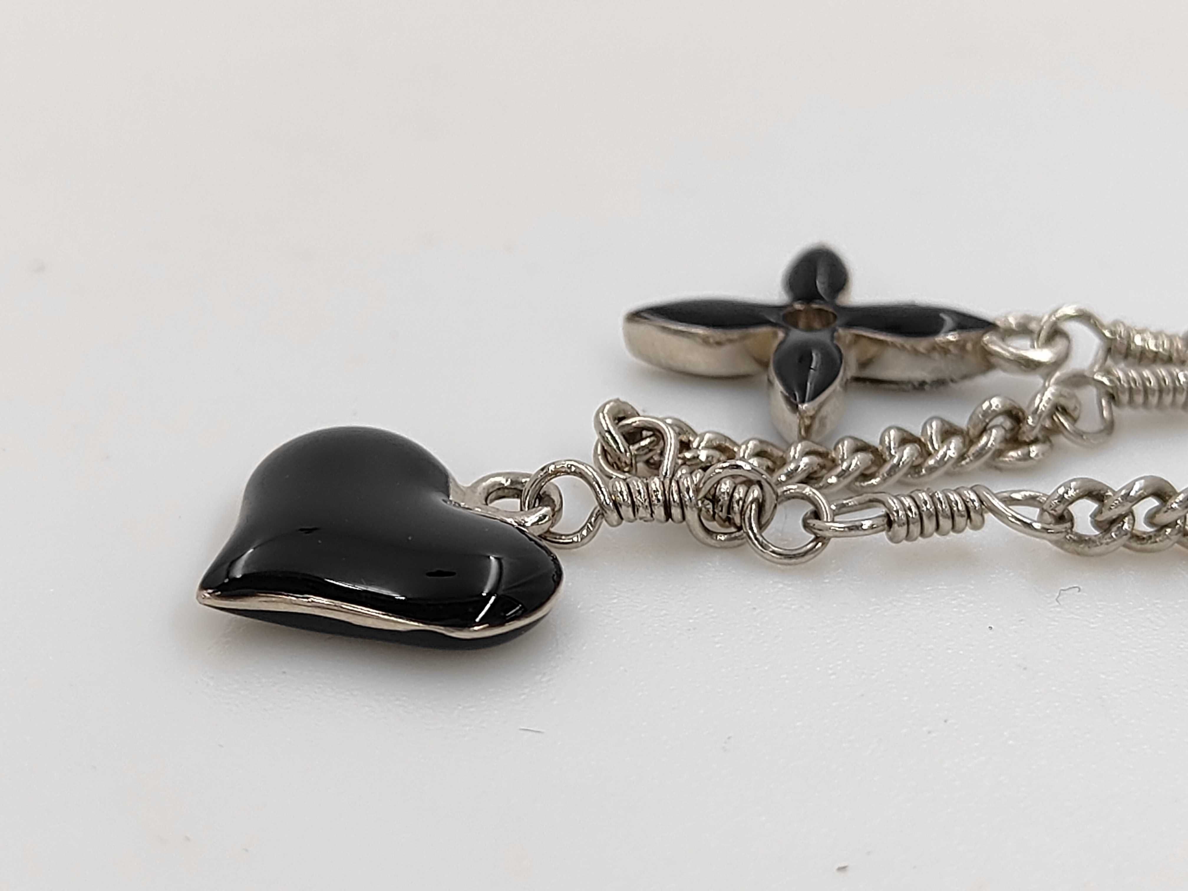 Monogram Bracelet Sweet Monogram Black Bracelet/Bangle — view 4