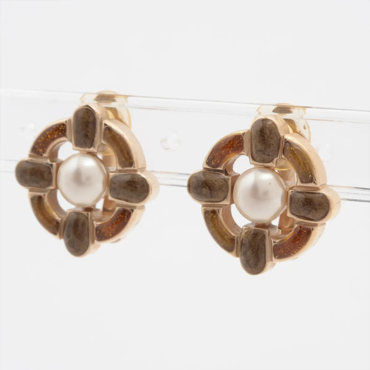 07A earrings (for both ears) GP Gold — view 3