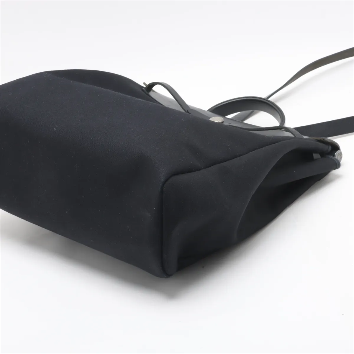 Herbag GM Toile Officier x Vache Hunter Black Matte Silver Hardware D:2000 — view 3