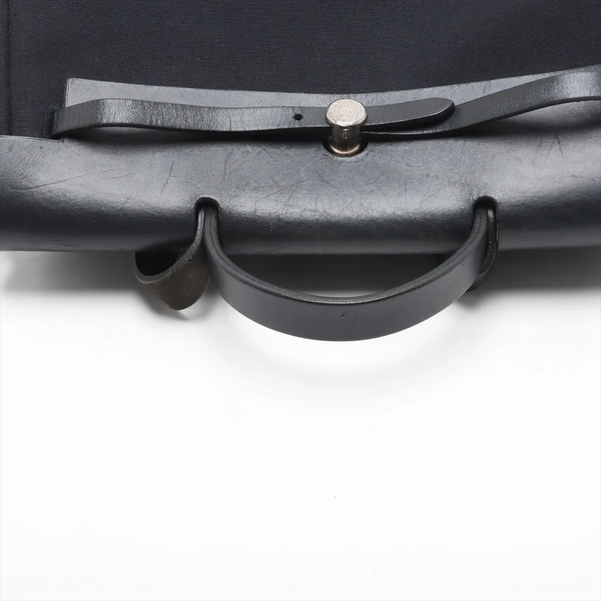 Herbag GM Toile Officier x Vache Hunter Black Matte Silver Hardware D:2000 — view 5